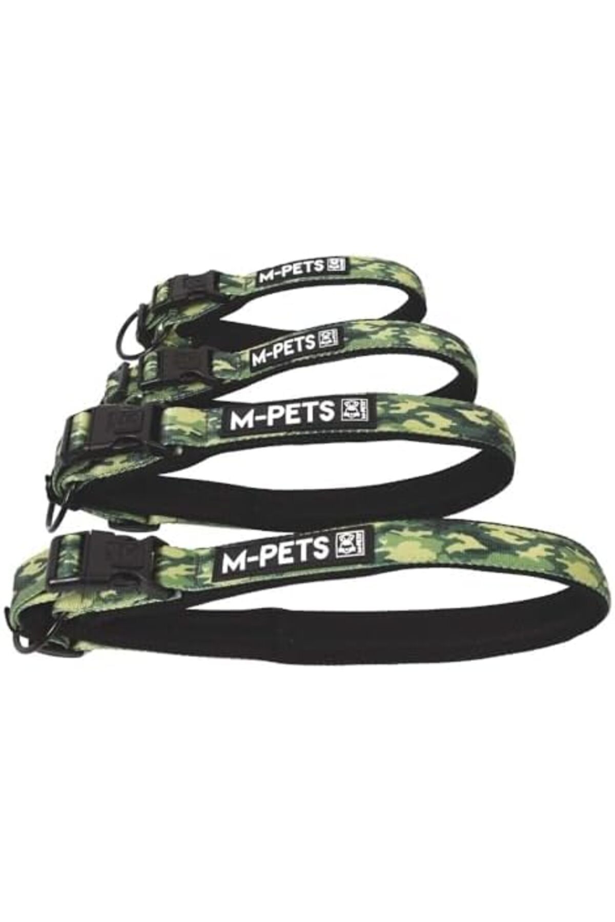 قلاده گردنی سگ ام‌پتس M-Pets Hiking Soft با طرح چریکی، سایز S، بسته ۳ عددی