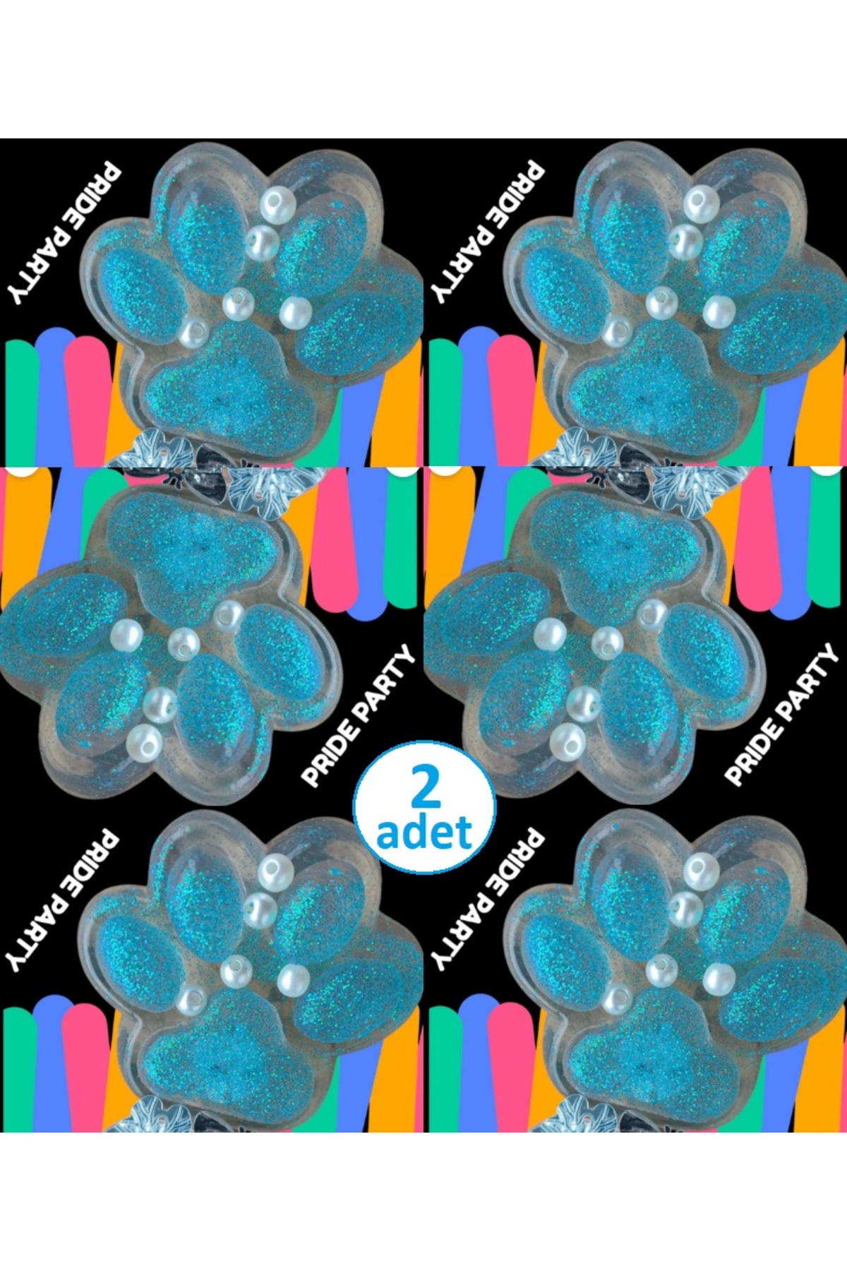 اسباب بازی های فیگور دیگر FUFU SQUISHY CAT PAW BLUE 2 PIECES TRANSPARENT SUKUSHI GLITTER TOY تا 40 سانتی متر گسترش می یابد OYUNCAKSAHİLİ