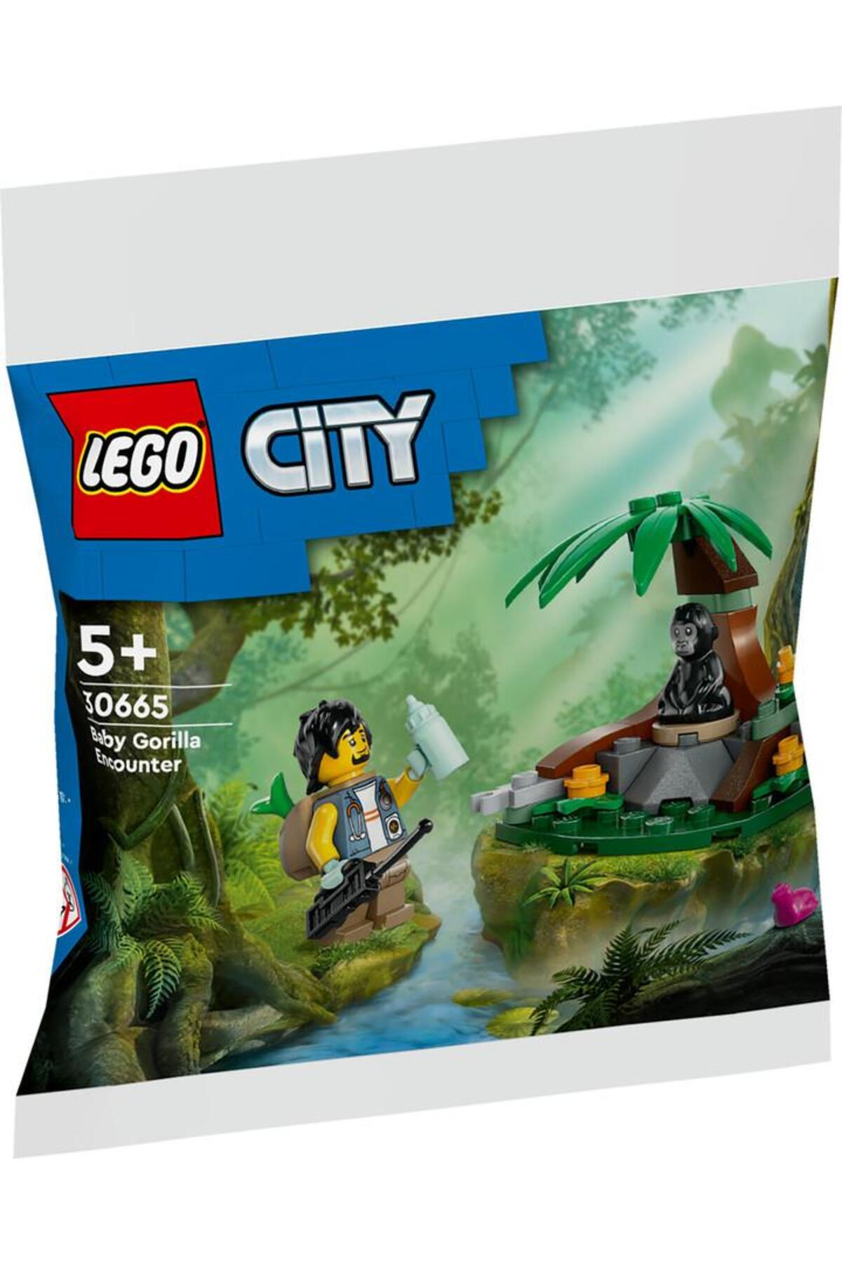 لگو و اسباب بازی های ساخت محور CITY 30665 BABY GORILLA ENCOUNTER اورجینال LEGO