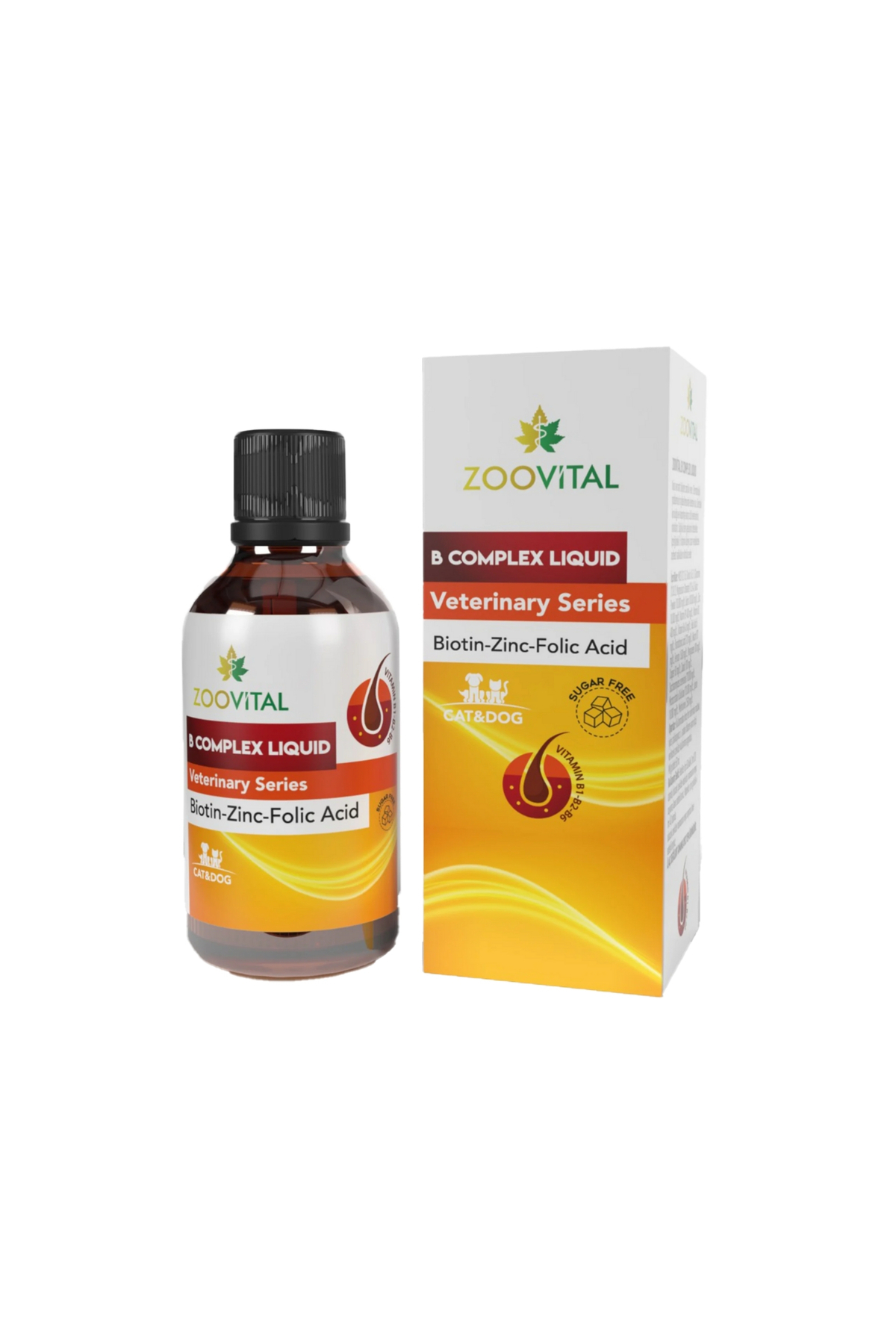 مکمل ترکیبی گربه زوویتال Zoovital، قطره B Plus و خمیر مالت Steril 50 ml