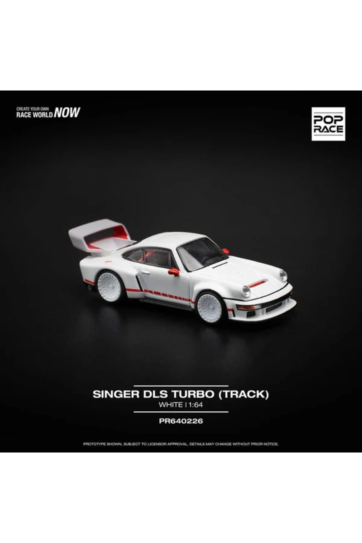ماشین اسباب بازی POP RACE 1 64 PORSCHE SINGER DLS TURBO WHITE PR64 226 از ترکیه HOT WHEELS