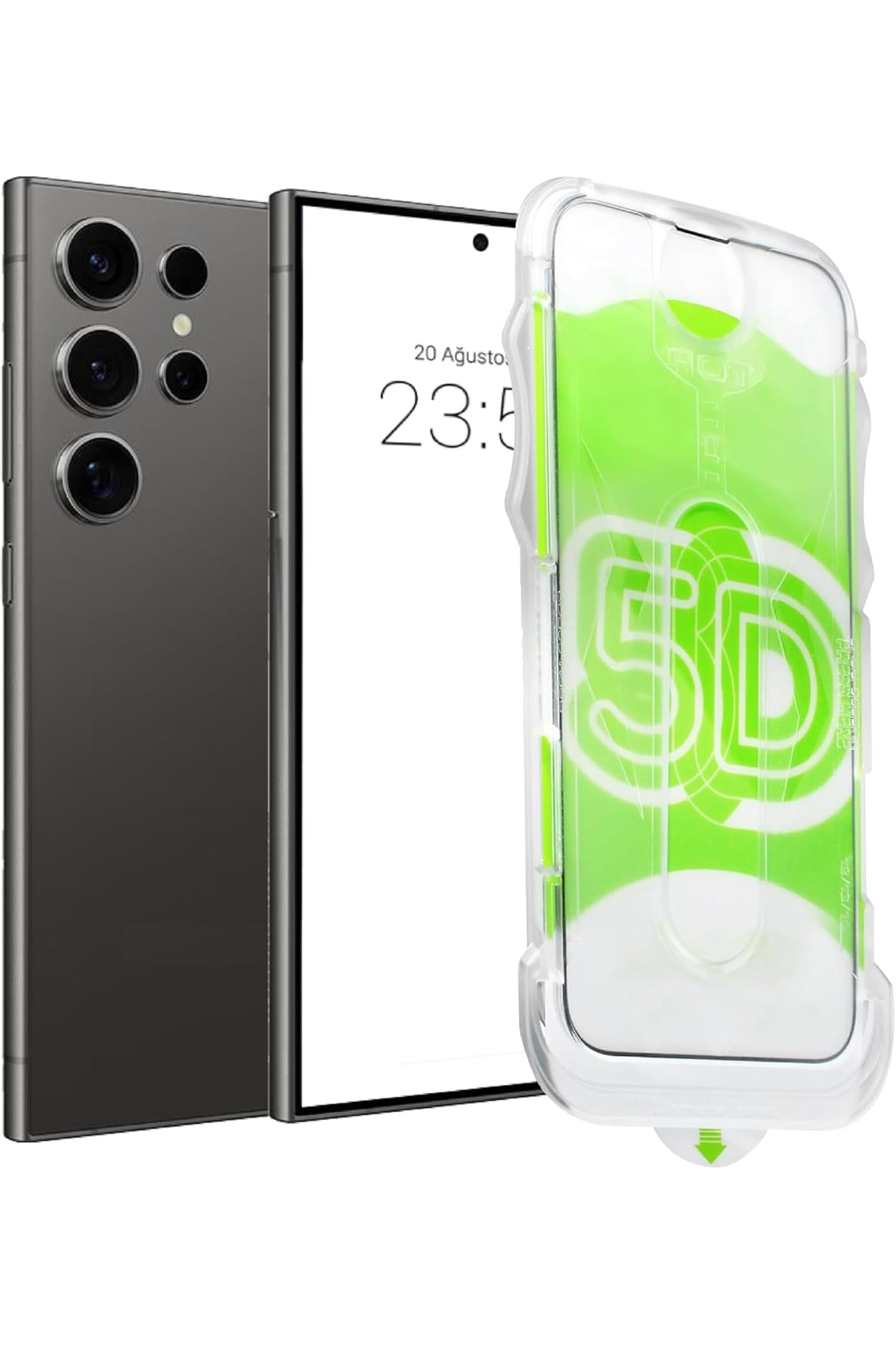 محافظ صفحه نمایش شیشه ای کاملاً پوشاننده با قاب سامسونگ GALAXY S24 ULTRA فیبکس Fibaks