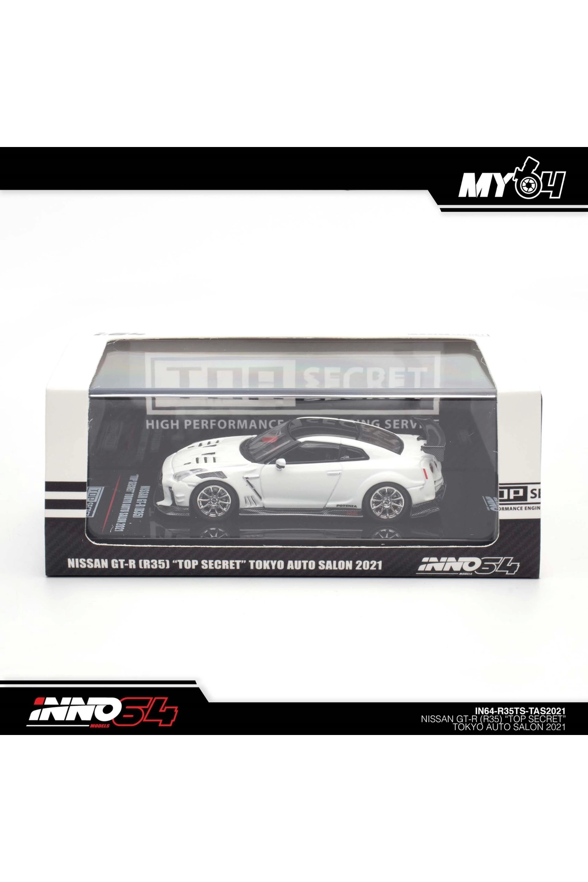 مدل خودرو INNO 1 64 NISSAN GT R R35 TOP SECRET TOKYO AUTO SALON 2021 اورجینال Inno 64 Models