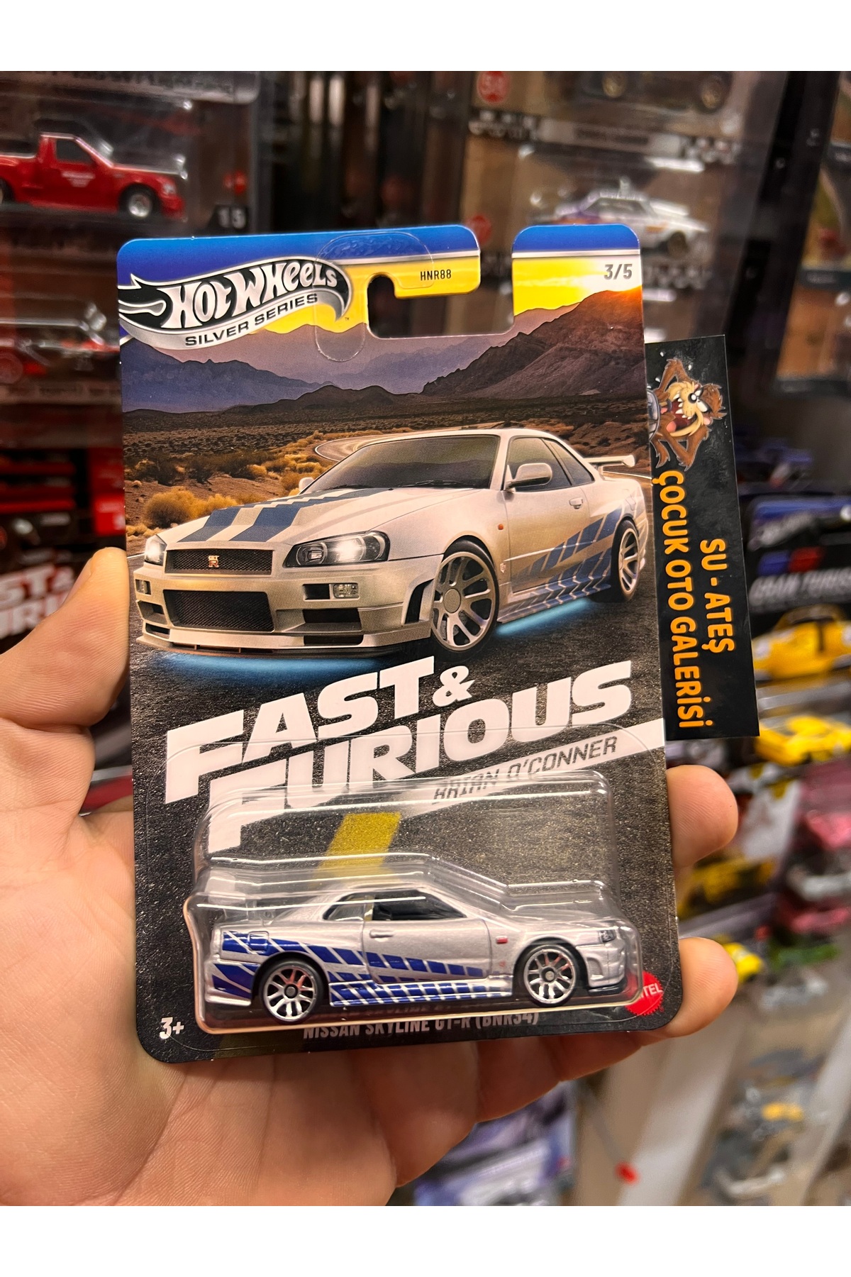ماشین اسباب بازی FAST AND FURIOUS BRAIN O'CONNER SKYLINE GTR R34 HOT WHEELS