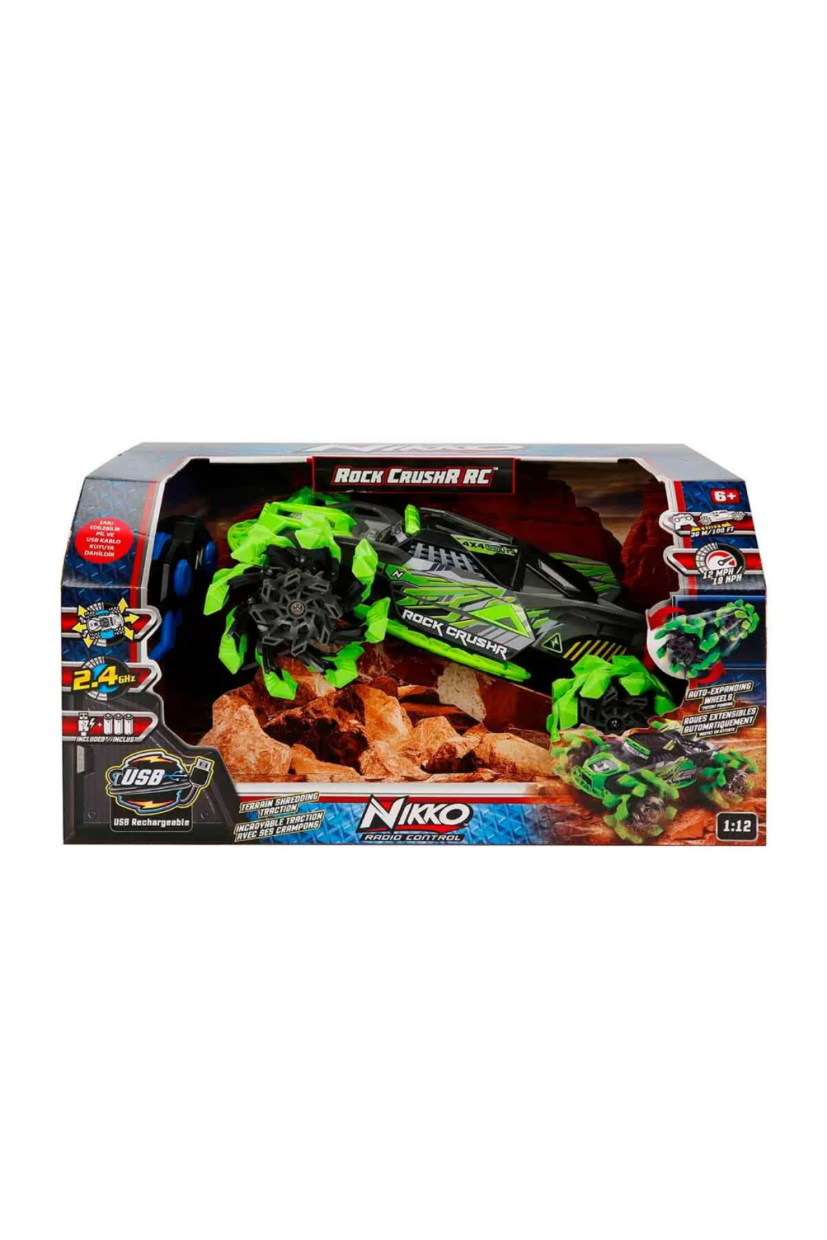 مدل خودرو 1:12 ماشین کنترل از راه دور NIKKO ROCK CRUSHR RC اورجینال NW NessiWorld