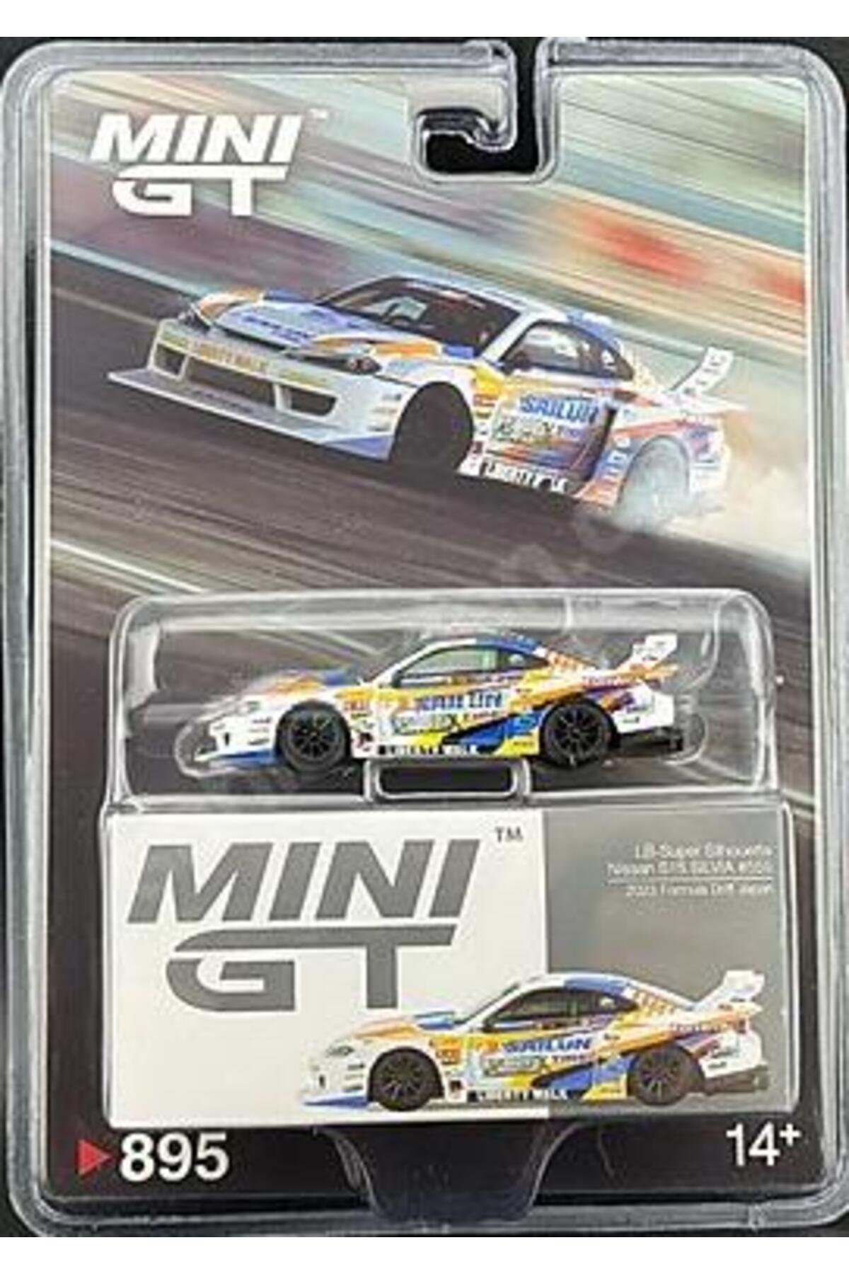 ماشین اسباب بازی نیسان LB SUPER SILHOUETTE S15 SILVIA 555 2023 FORMULA DRIFT JAPAN 895 BL mini gt