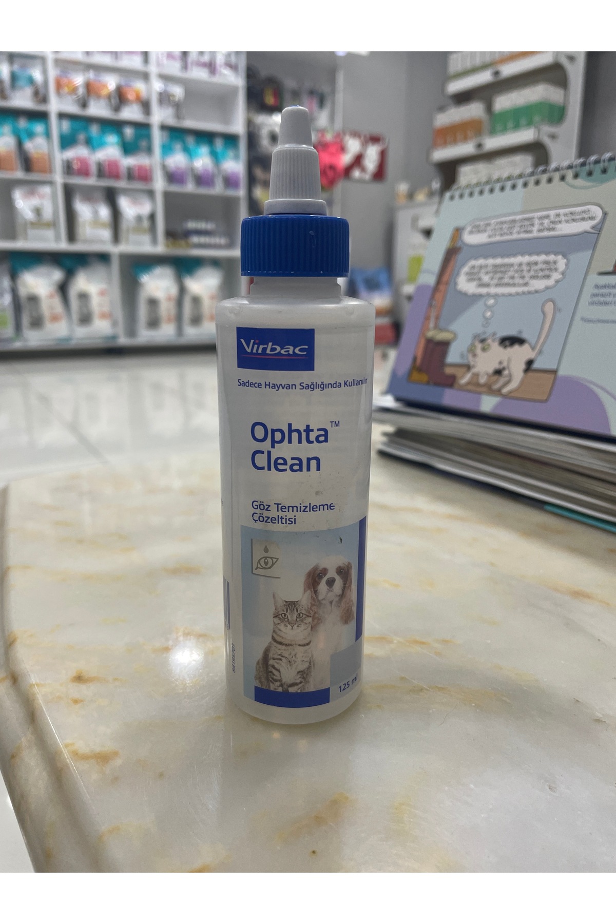 محلول پاک‌کننده چشم سگ و گربه Ophta Clean ویر‌باک Virbac