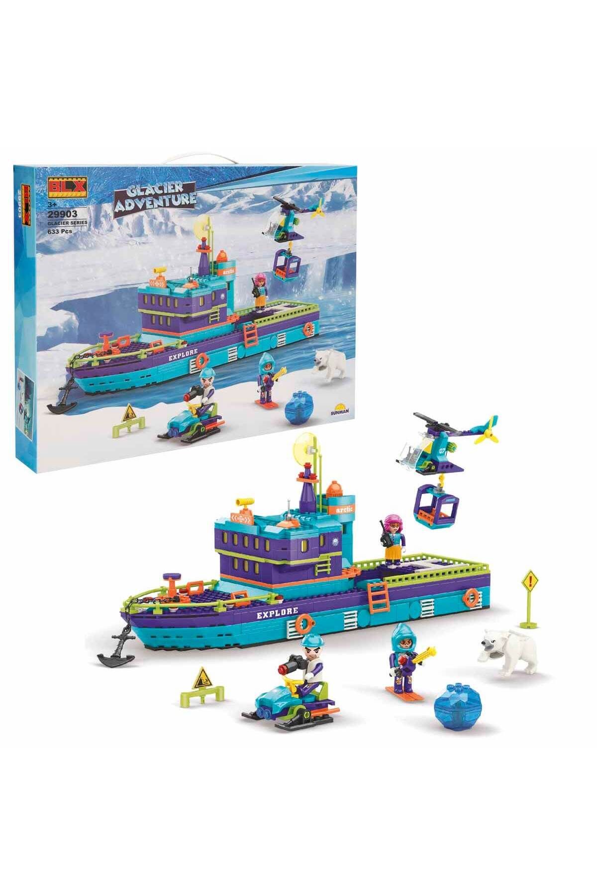 لگو و اسباب بازی های ساخت محور مجموعه کشتی سازی GLACIER 633 PIECE POLAR EXPEDITION از ترکیه BLX