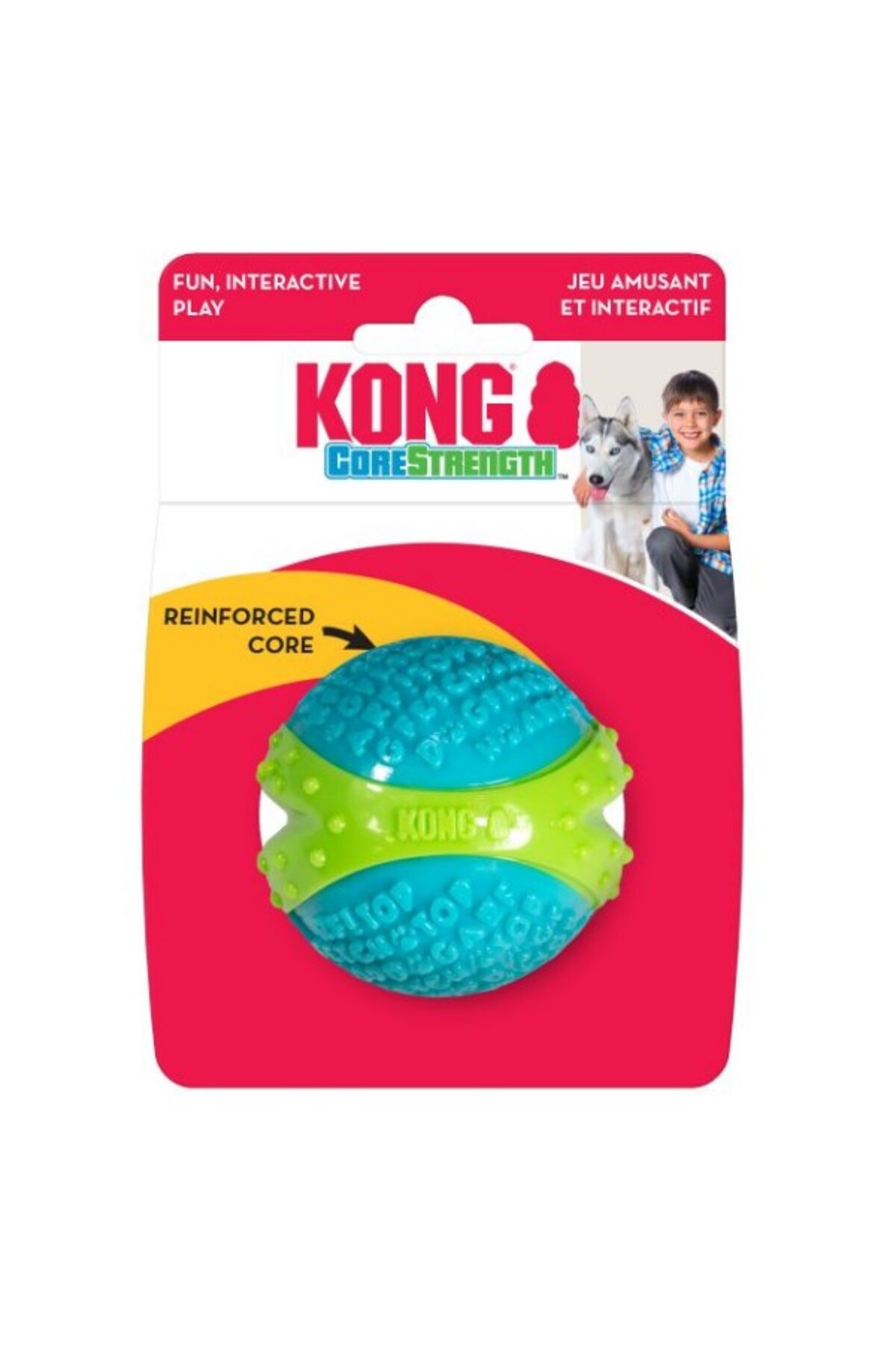 اسباب‌بازی جویدنی سگ کنگ Kong Core Strength، TR-13.5 سانتی‌متر سفید
