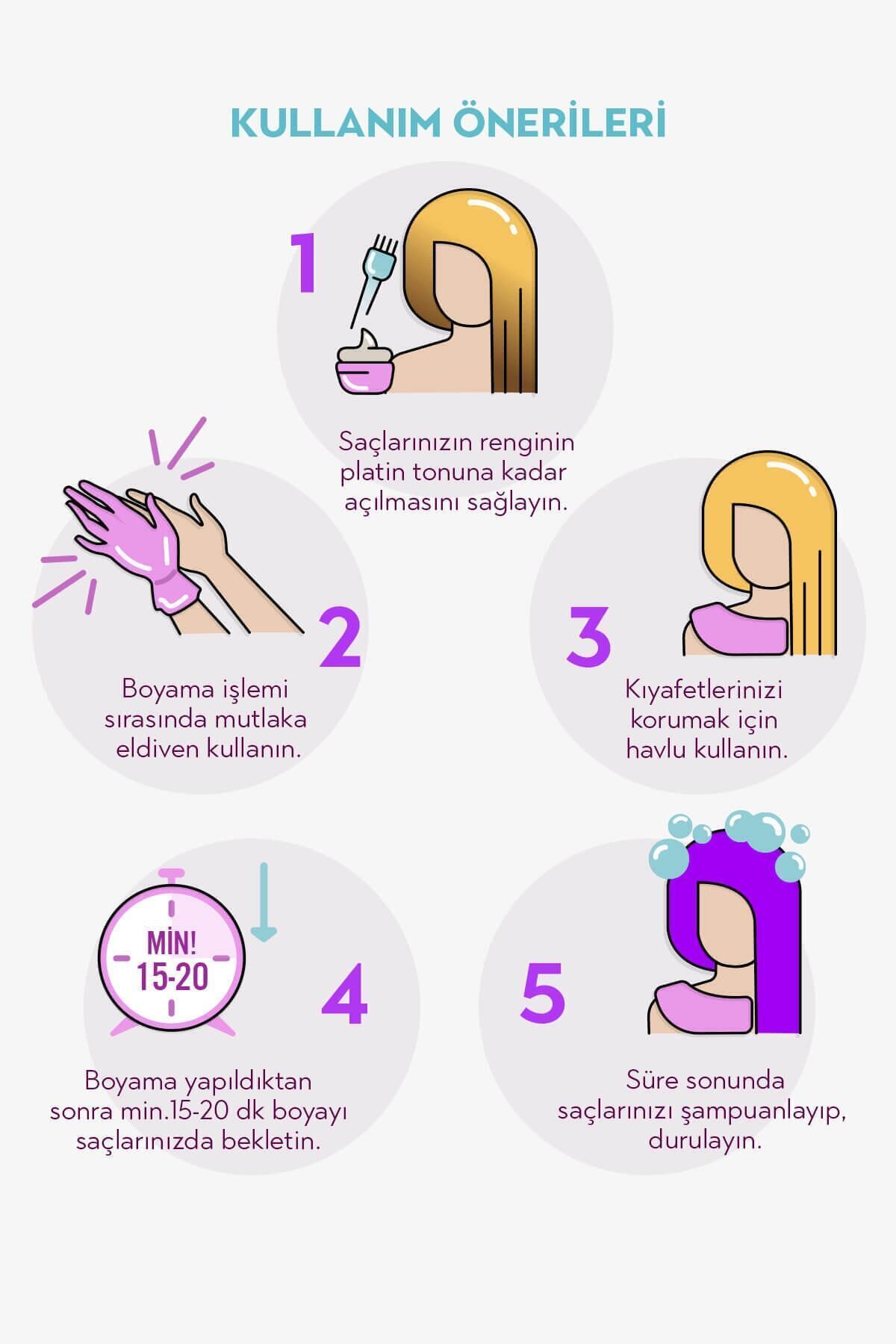 رنگ موی موقت بدون آمونیاک مدل Bad Girl با رنگ بنفش و حجم 250 میلی لیتر Omega Plus