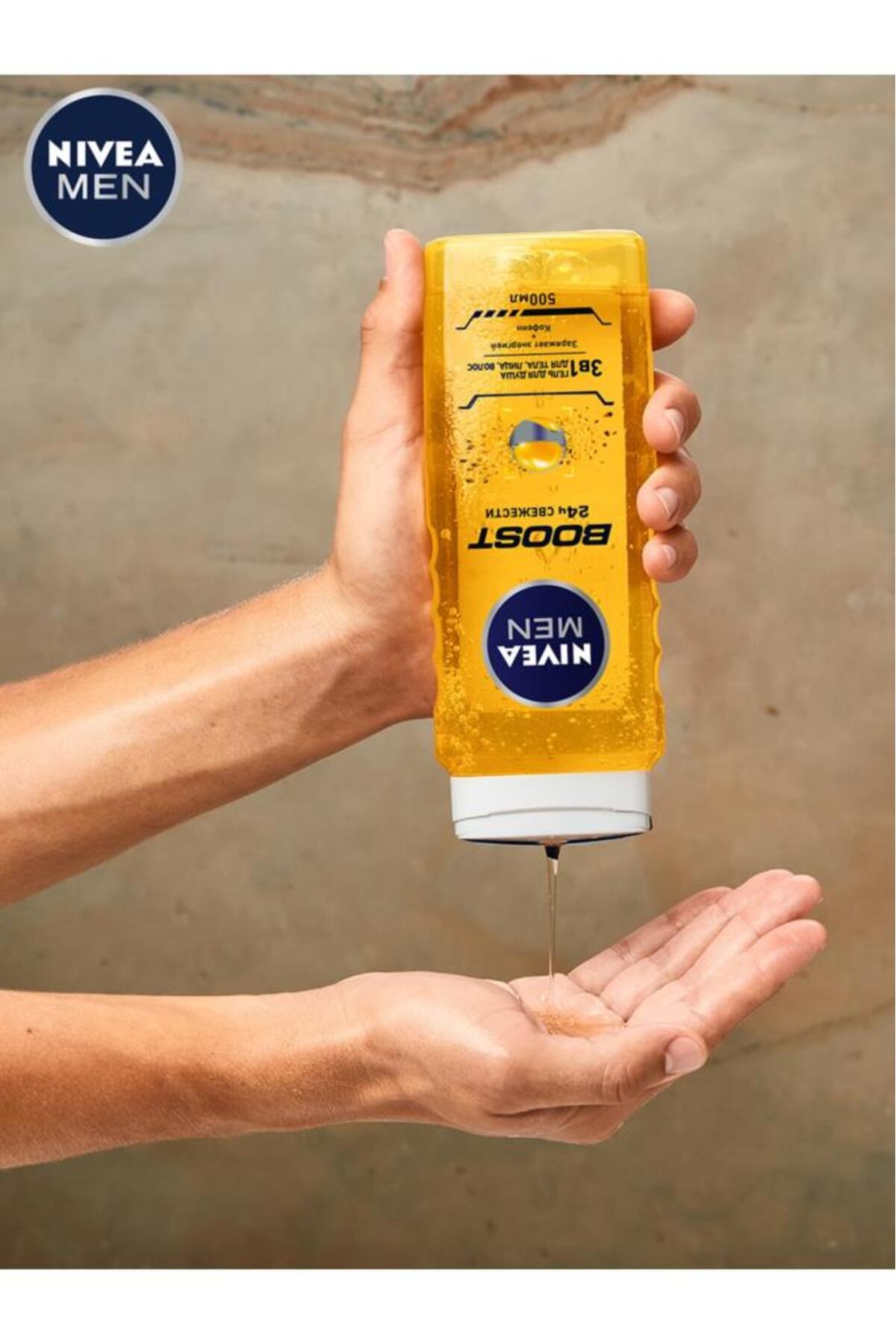 NIVEA ژل حمام افزایش دهنده انرژی مردانه 500 میلی لیتر