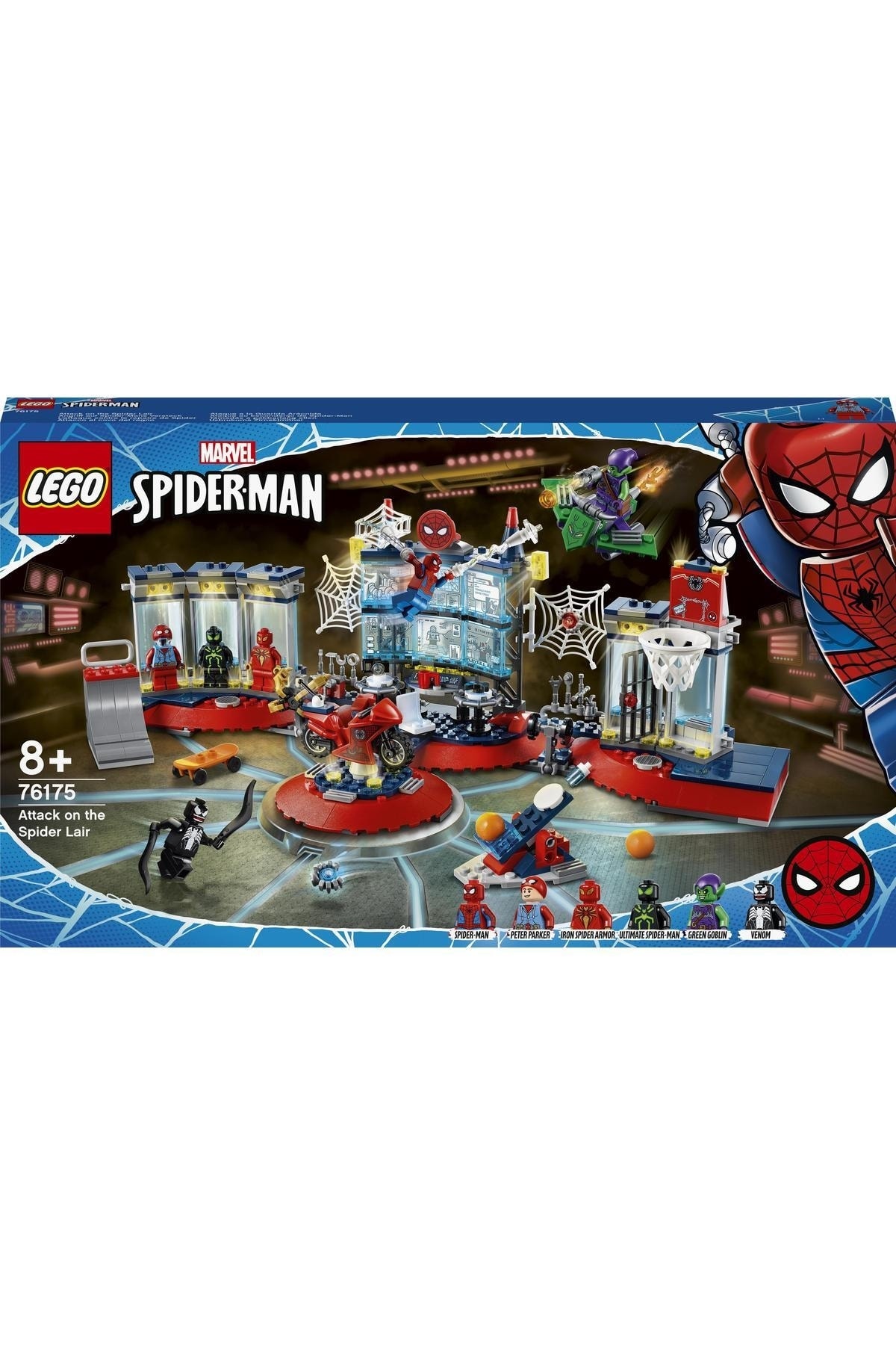 بازی های رومیزی MARVEL SPIDER MAN ATTACK ON THE SPIDER'S NEST 76175 اسباب ساخت و ساز کلکسیونی 466 قطعه اورجینال LEGO