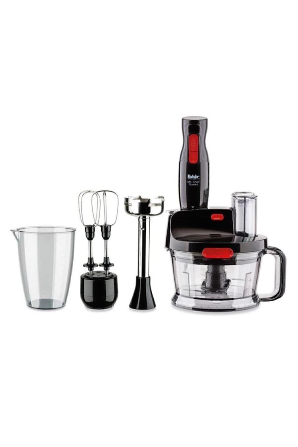 ست مخلوط کن MR.CHEF QUADRO مشکی 1000 W اورجینال Fakir