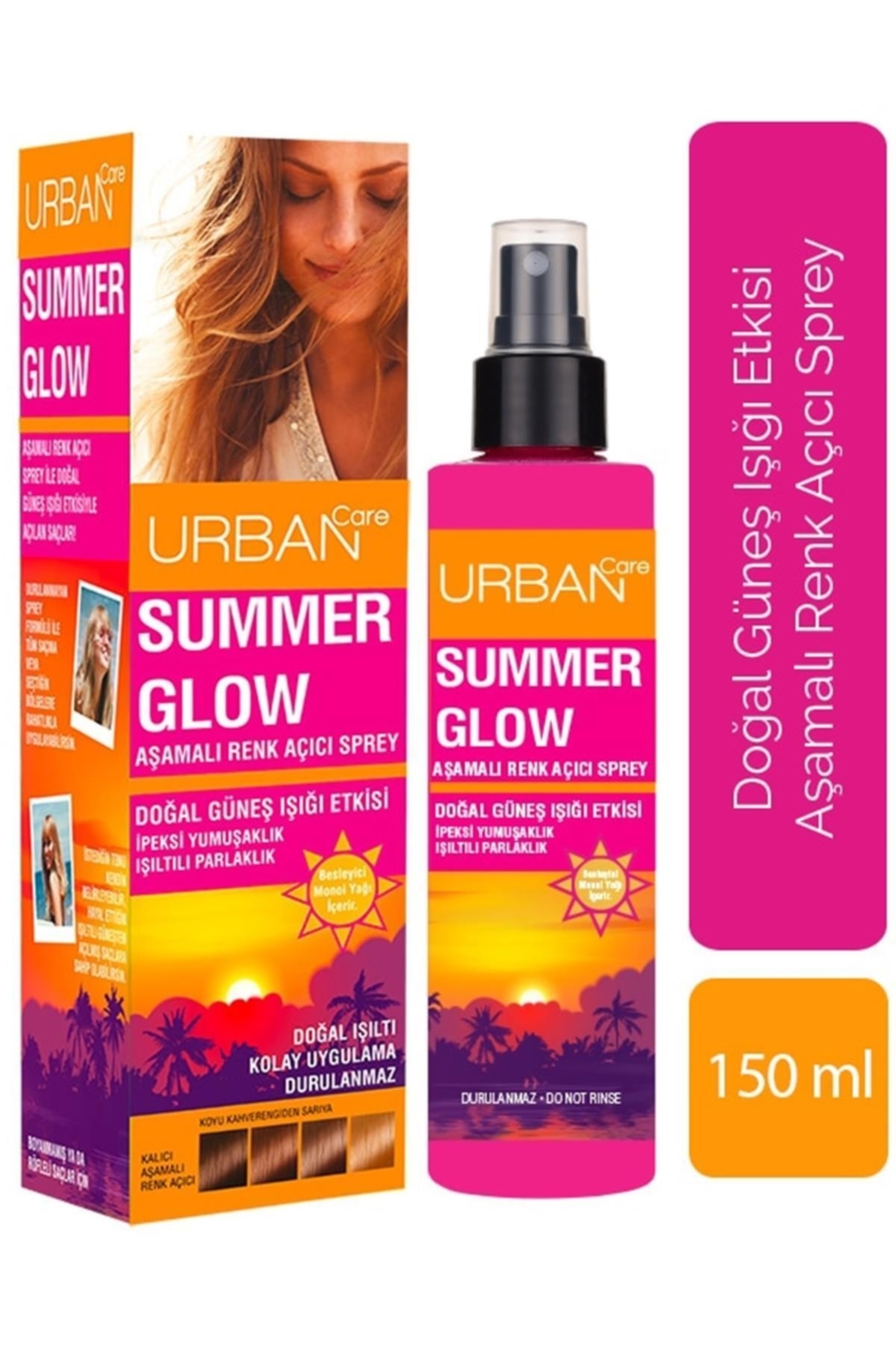 Urban Care رنگ‌آمیزی تدریجی مو تابستانی با اسپری 150 میلی‌لیتر