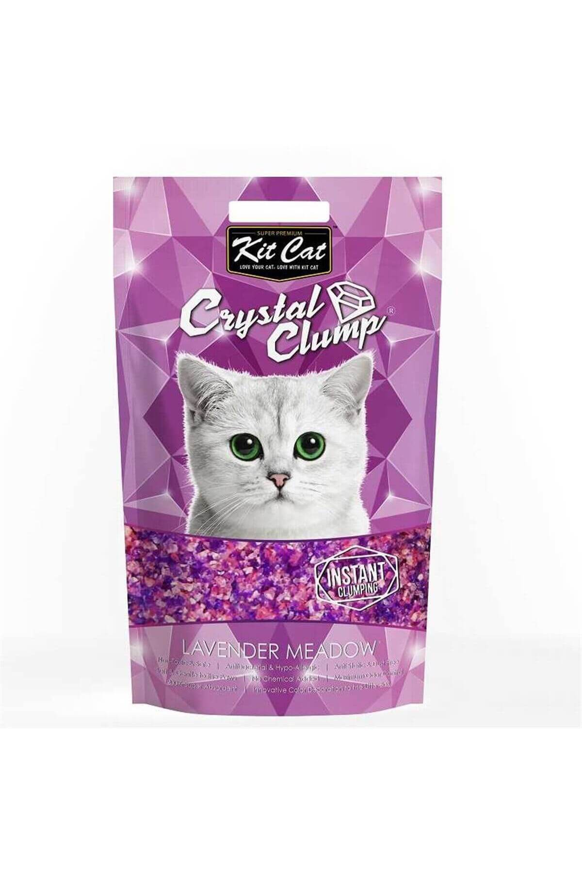 خاک گربه سیلیکایی کلامپه Lavender Meadow، ۴ لیتر، کیت کت Kit Cat
