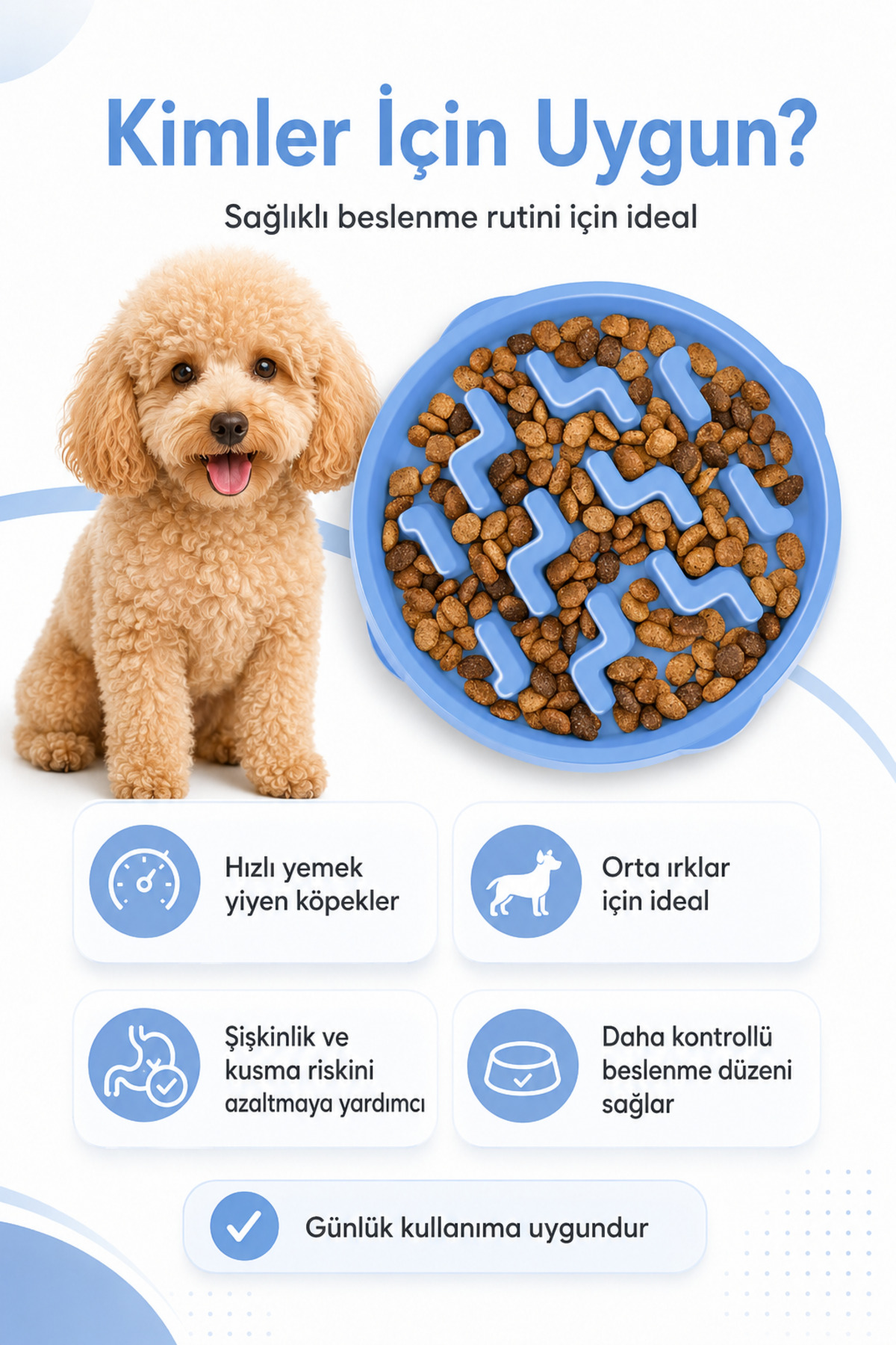 ظرف غذای آهسته‌خور سگ اوت‌وارد هاوند Outward Hound Fun Feeder Notch، مدل PG1866، متوسط، آبی