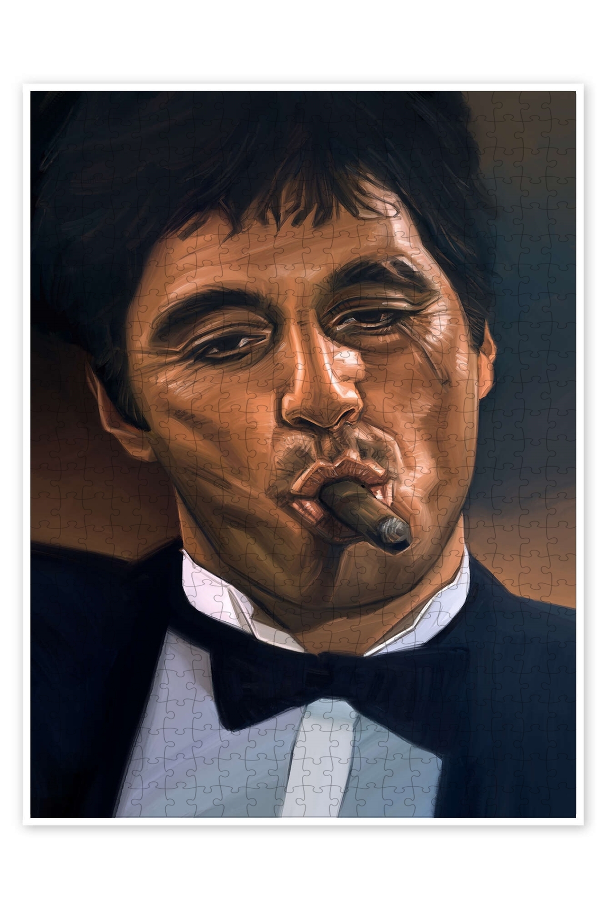 پازل SCARFACE 500 PIECE PUZZLE اره منبت کاری مویی با موضوع فیلم کلاسیک از ترکیه Jeronkarji