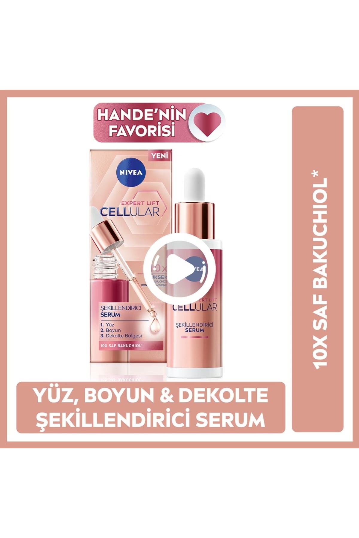 NIVEA سرم پوستی ضد چروک حاوی جایگزین طبیعی رتینول با عصاره خالص باغوچیول 30 میلی لیتر