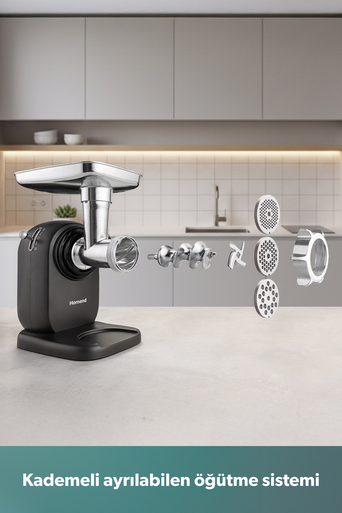 چرخ گوشت میت باکس 3101H استیل 1200 وات اورجینال HOMEND