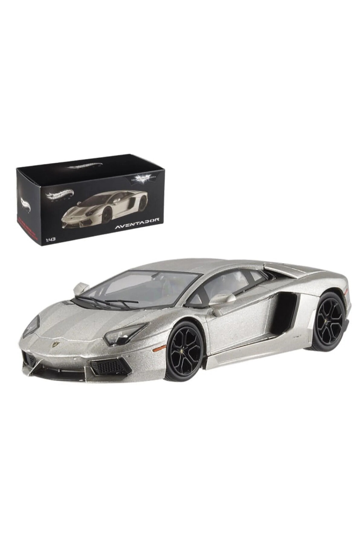 مدل خودرو 1:43 چرخ های داغ BCK06 LAMBORGHINI AVENTADOR LP700 4 THE DARK KNIGHT RISES هات ویلز اورجینال HOT WHEELS