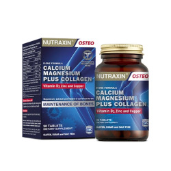 قرص کلاژن نوع ۱ نوتراکسین Nutraxin مدل استئو بی‌وان حاوی کلسیم، ویتامین D و منیزیم ۹۰ عددی