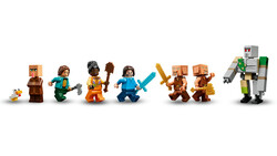مجموعه ساختنی لگو LEGO ماینکرفت Minecraft حمله بالون غاست به روستا مدل 21273، ۵۵۵ قطعه