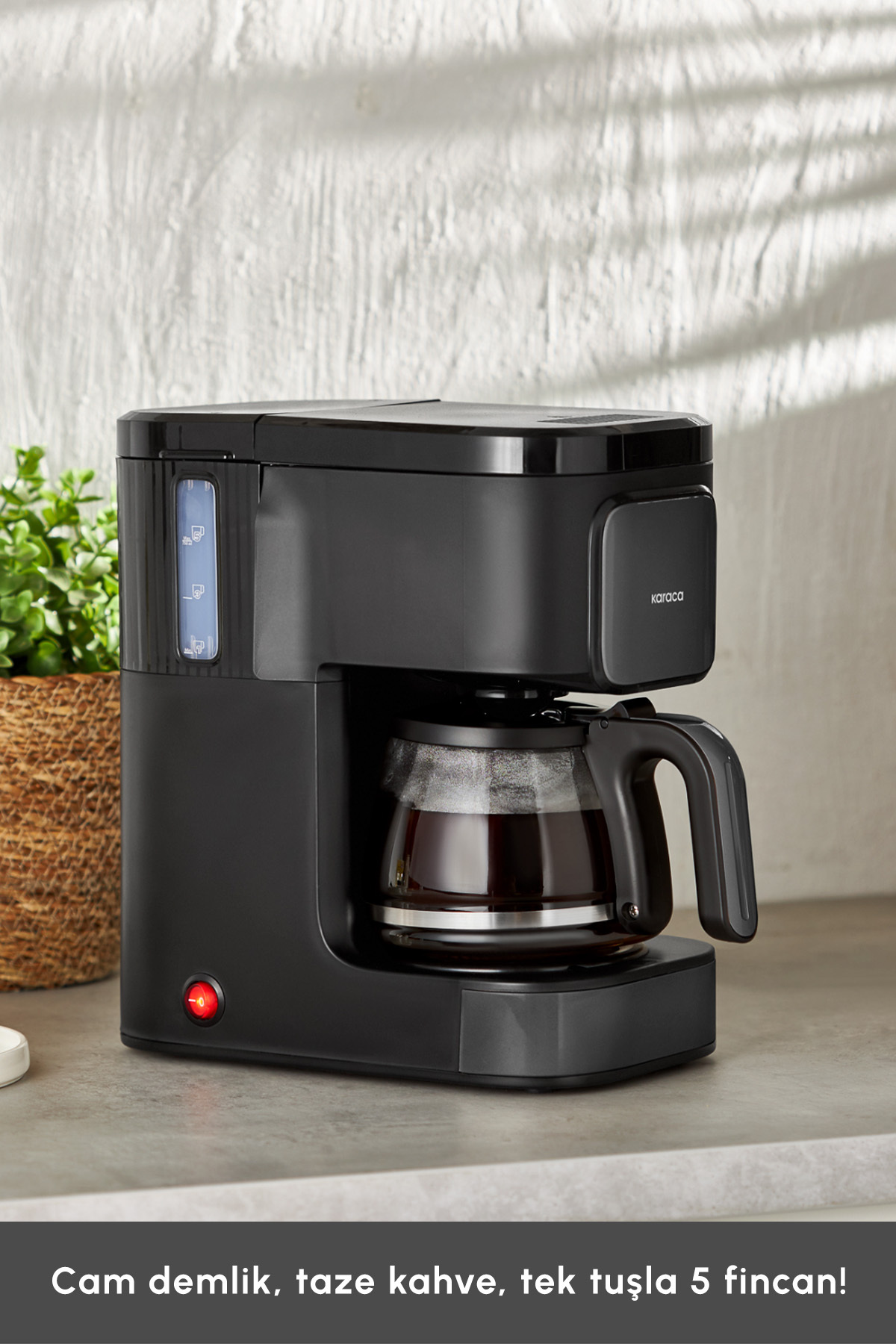 قهوه ساز فیلتری JUST COFFEE AROMA 2 IN1 مشکی اورجینال Karaca