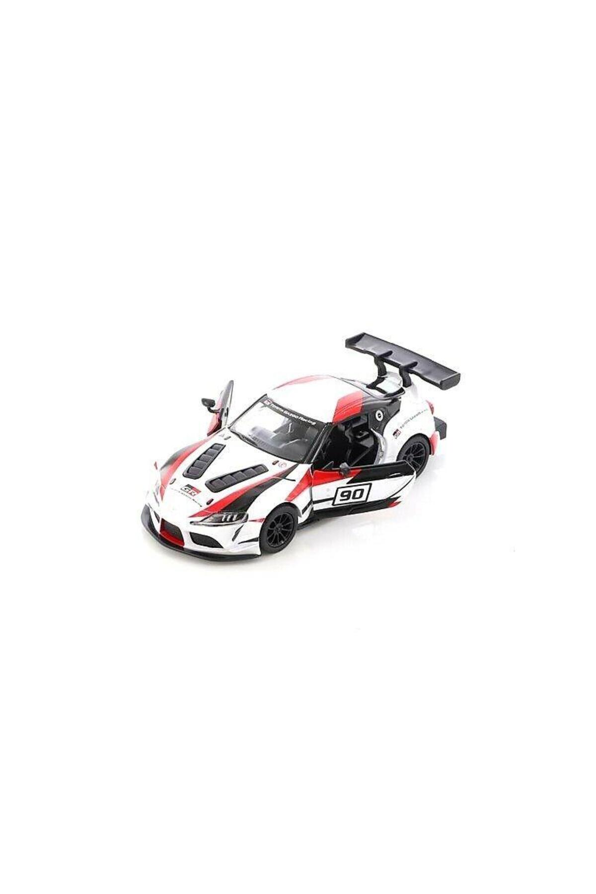 مدل خودرو TOYOTA GR SUPRA RACING CONCEPT 1:36 ماشین سفید کشش و رها کردن اورجینال Kinsmart
