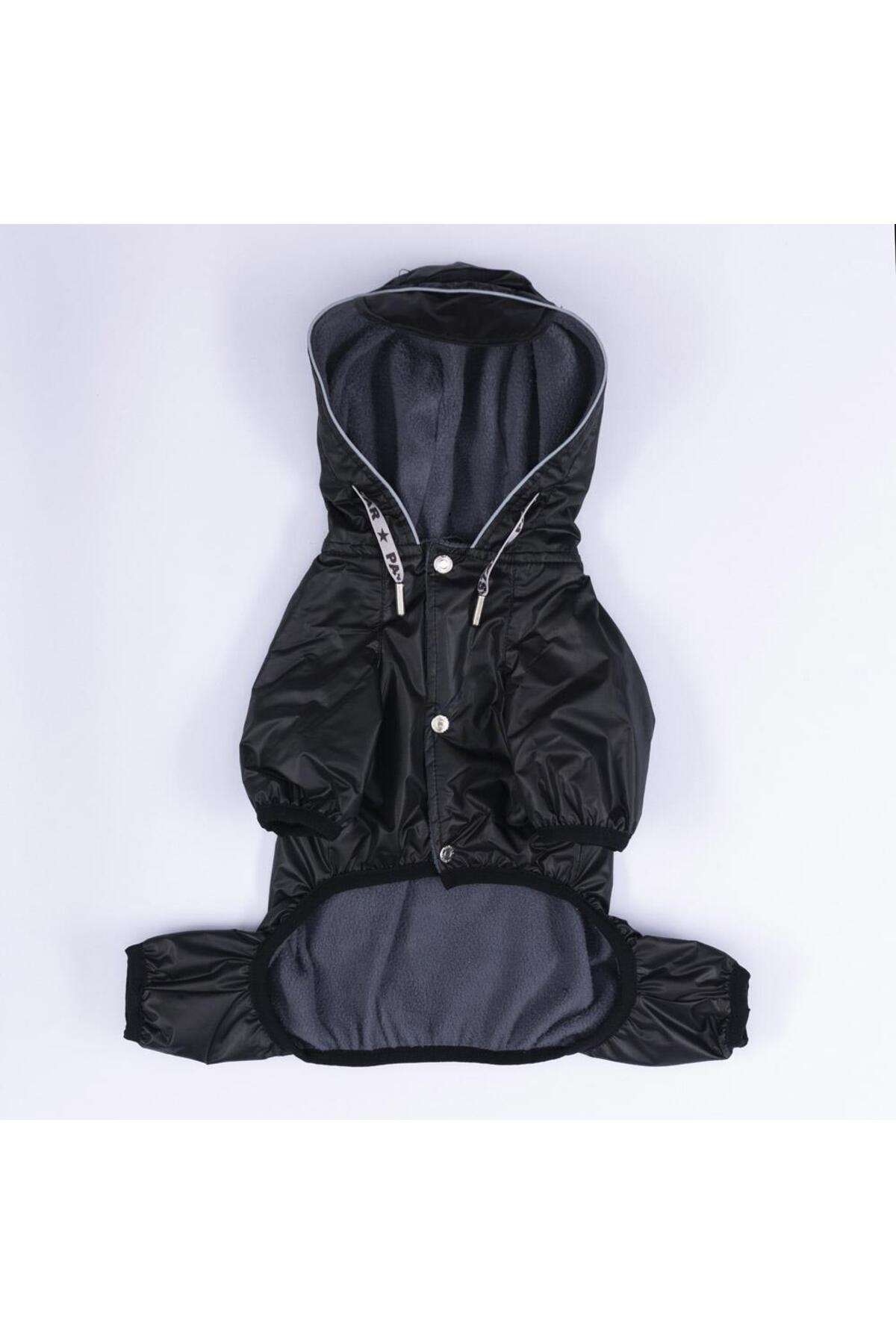 بارانی سرهمی سگ پاواستار Pawstar مشکی مدل PS24-1028