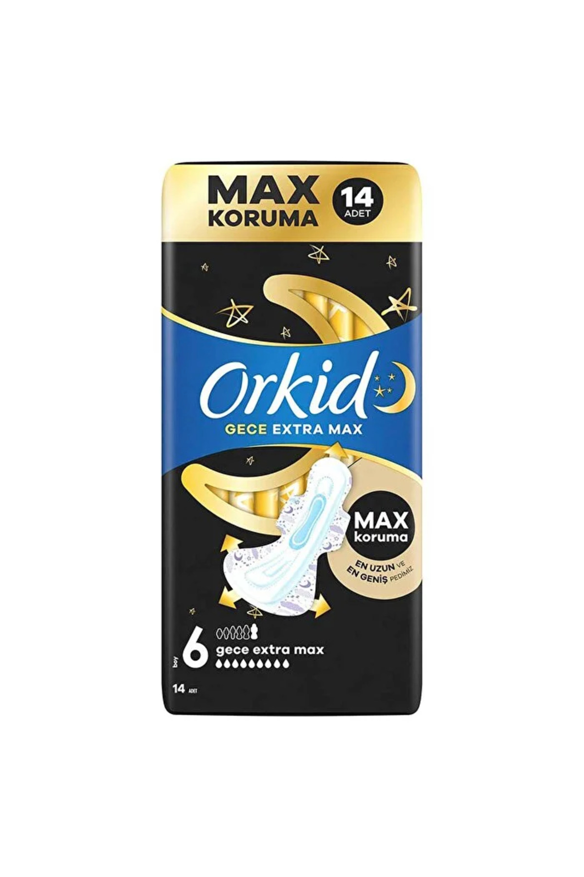 نوار بهداشتی MAX 6 14 قطعه اورجینال Orkid