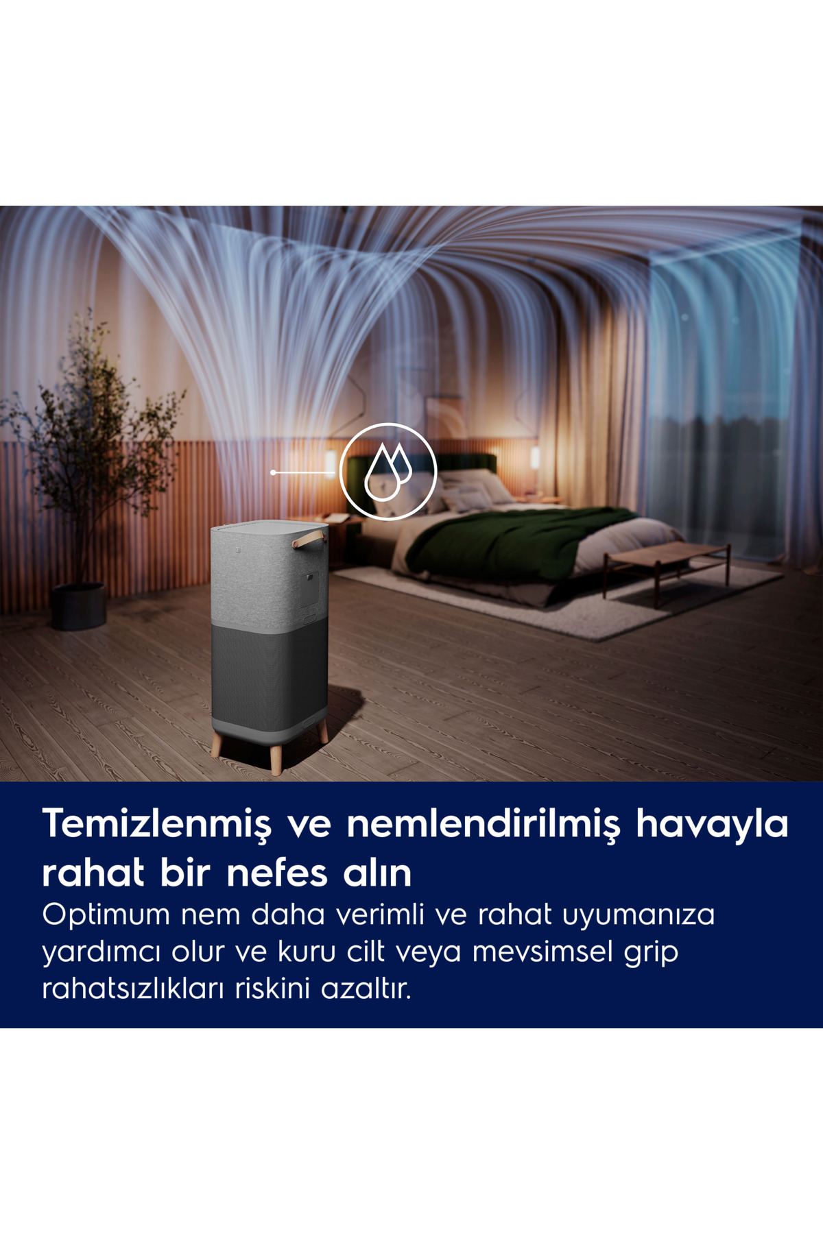 تصفیه کننده هوا EPU93171UG PURE MULTI 900 AIR PURIFICATION HYGIENIC HUMIDIFICATION AND FAN اورجینال Electrolux