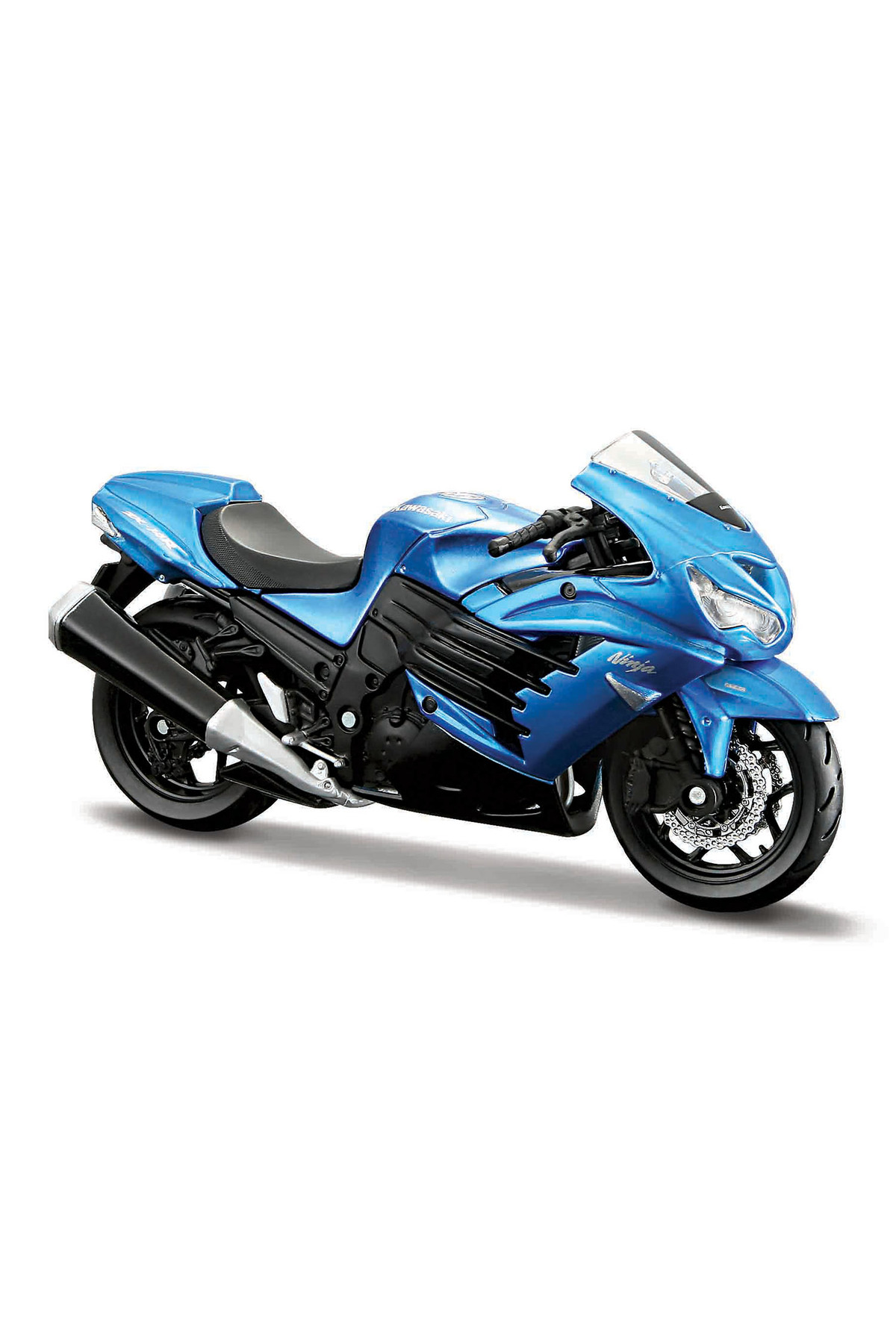 مدل خودرو موتور 1:18 KAWASAKI NINJA ZX 14R آبی 39025 03 اورجینال Genel Markalar