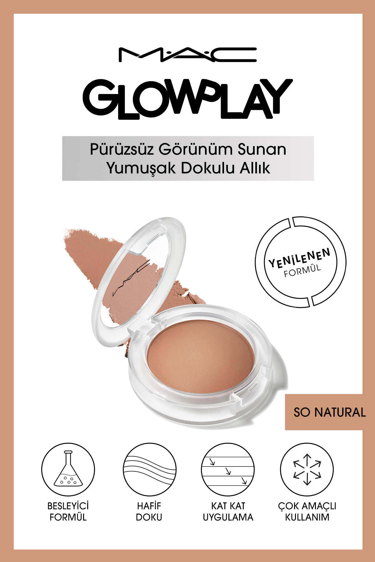 رژگونه GLOW PLAY TEXTURED BLUSH SON NATURALRAL Mac