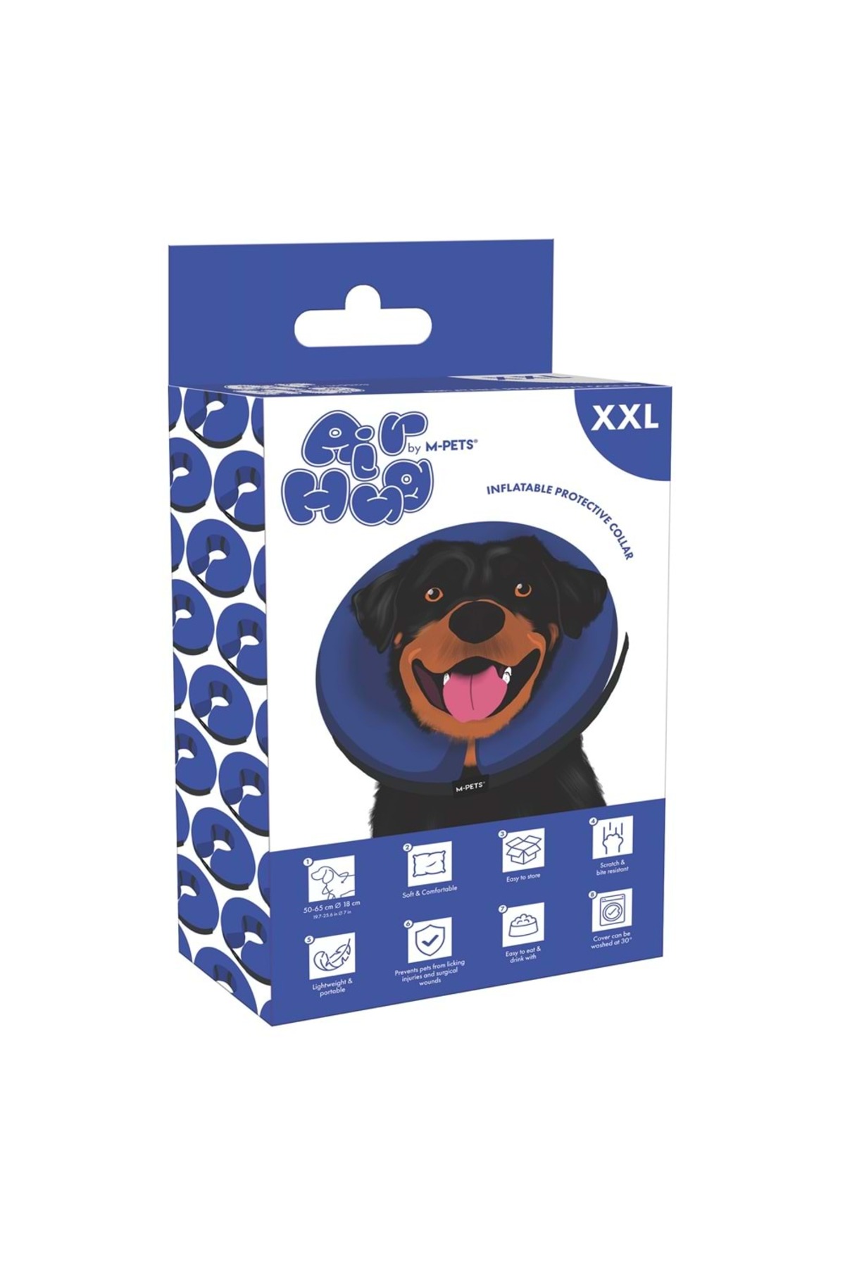قلاده محافظ بادی سگ Air Hug ام‌پتس M-PETS، مدل 60801417، سایز XXL آبی