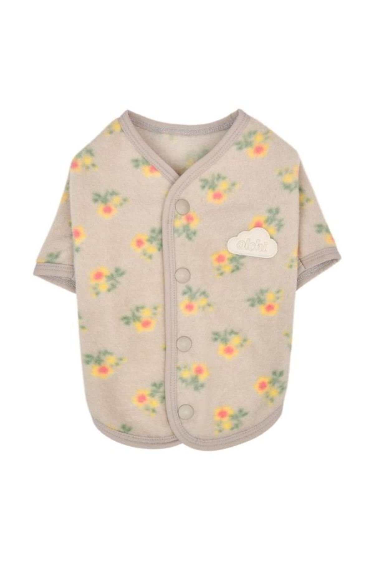 لباس سگ Flower Button از اولچی Olchi خاکستری