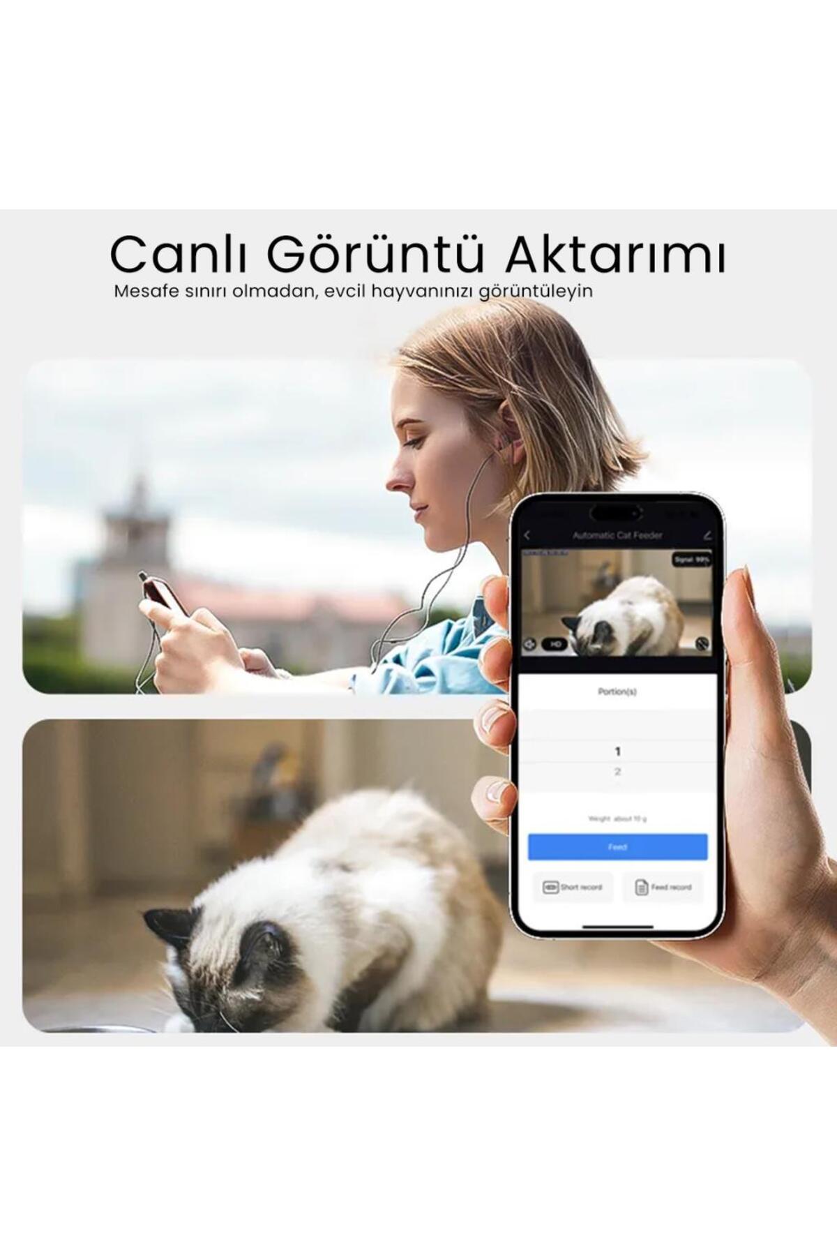 غذادهنده خودکار گربه و سگ پتفیت Petfit Feline Prime، ۳ لیتری، Wi-Fi و دوربین‌دار