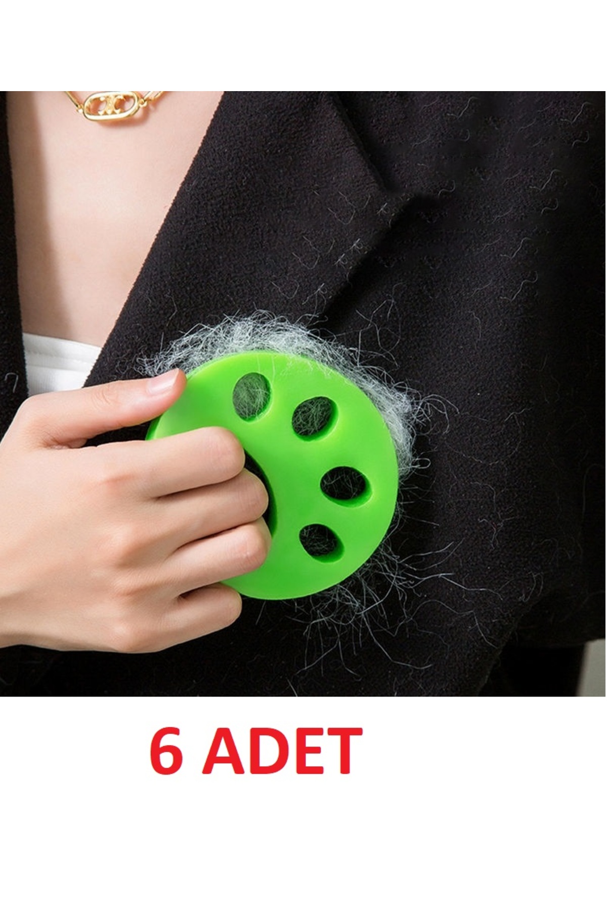 پرزگیر قابل شست‌وشو برای ماشین لباسشویی و حیوانات خانگی، ۶ عدد، گو ایتالات Go İthalat (5680)