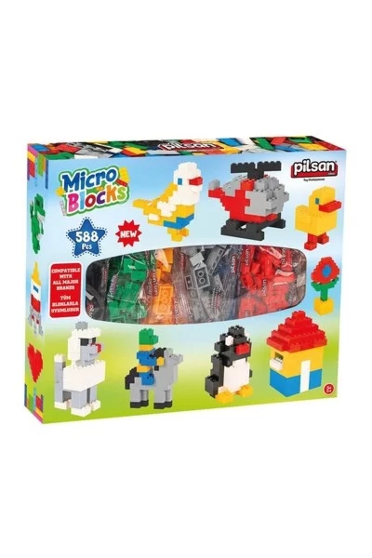 لگو و اسباب بازی های ساخت محور MICRO BLOCKS 588 PIECES LEGO از ترکیه PİLSAN