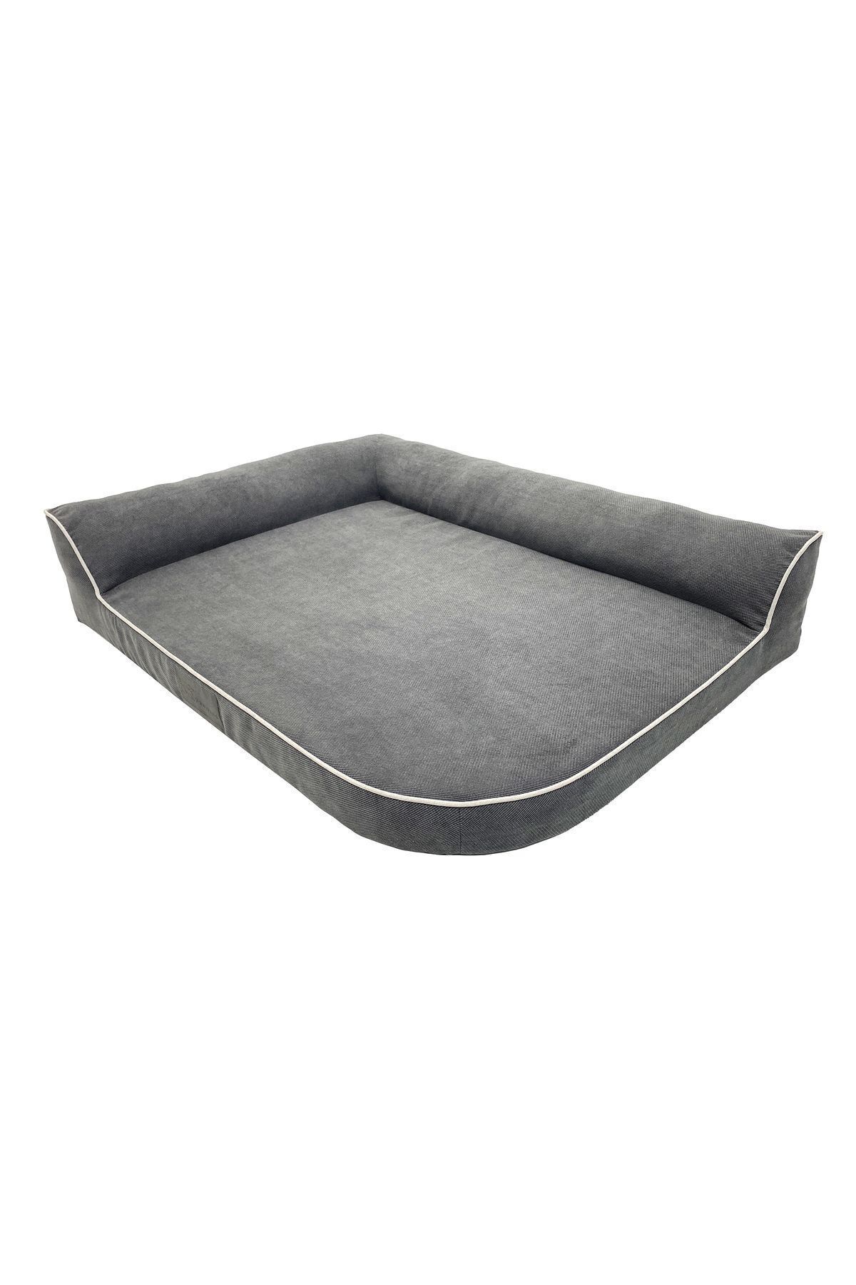 جای خواب سگ پاویانس PAWİYANS Bolster-L، اسفنجی با روکش ضدنفوذ مایعات خاکستری