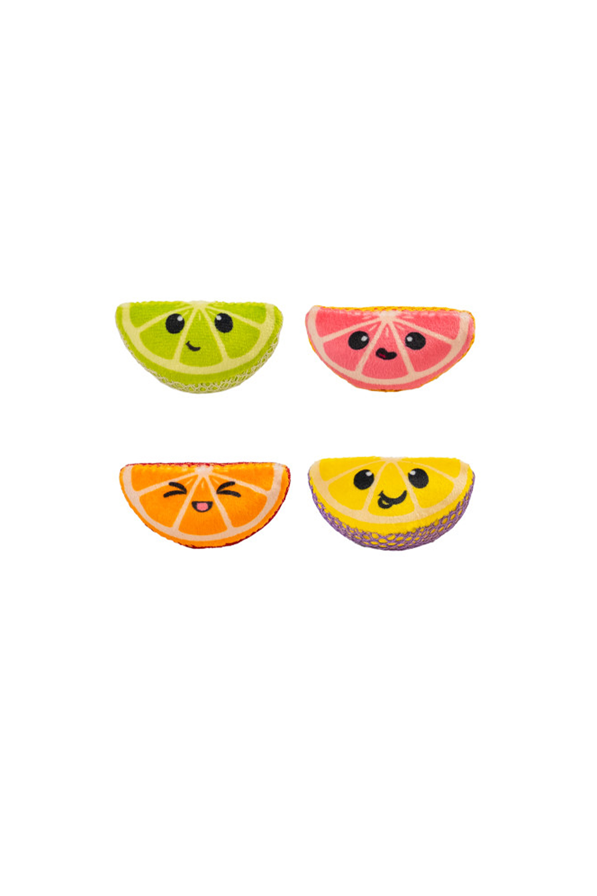 اسباب‌بازی گربه با کت‌نیپ، بسته ۴ عددی، اوت‌وارد هاند Outward Hound Catstages Fruit Wedges چندرنگ