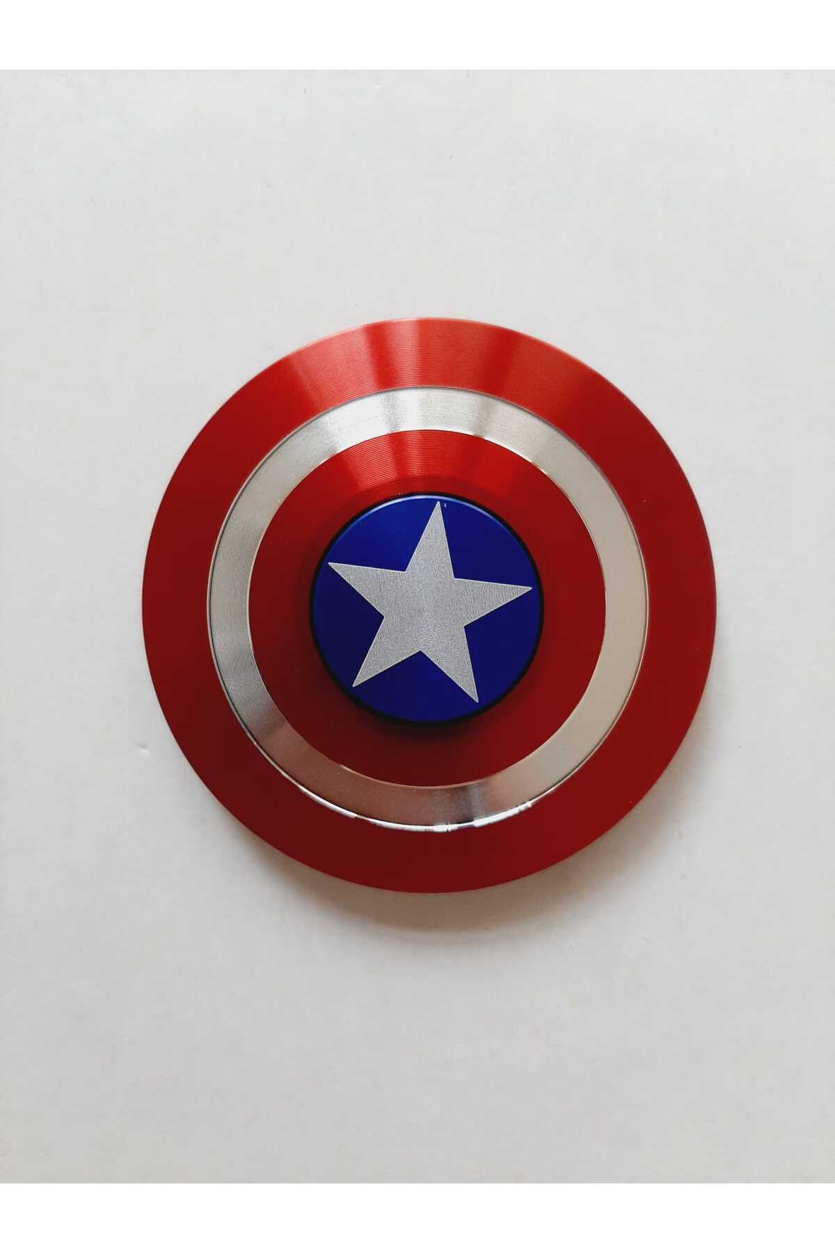 اسباب بازی های فیگور دیگر فیجت اسپینر فلزی ممتاز با انگشتی CAPTAIN AMERICA SHIELD قرمز bir sürü eşya pak market