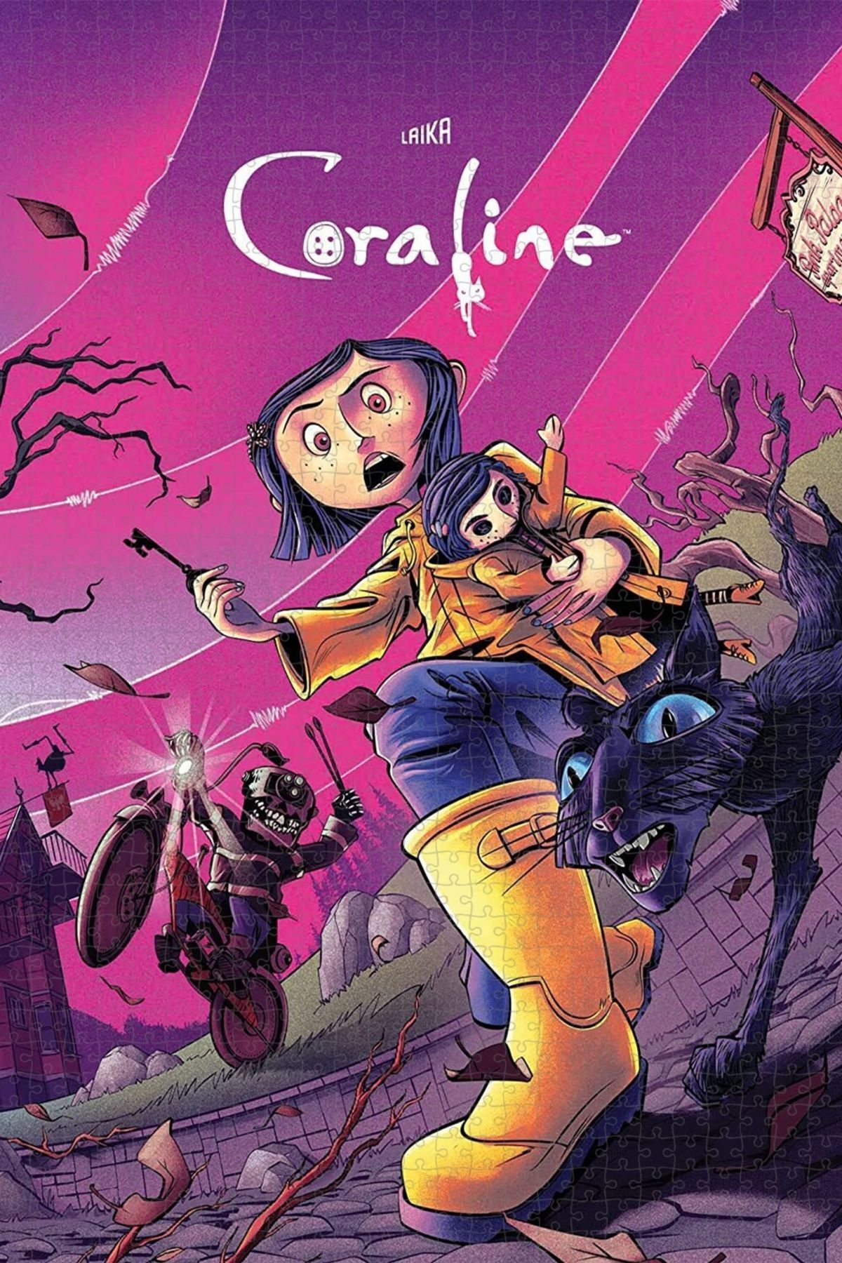 پازل 1000 PIECE JIGSAW PUZZLE OF CORALINE 2009 پوستر فیلم F55 از ترکیه Jeronkarji