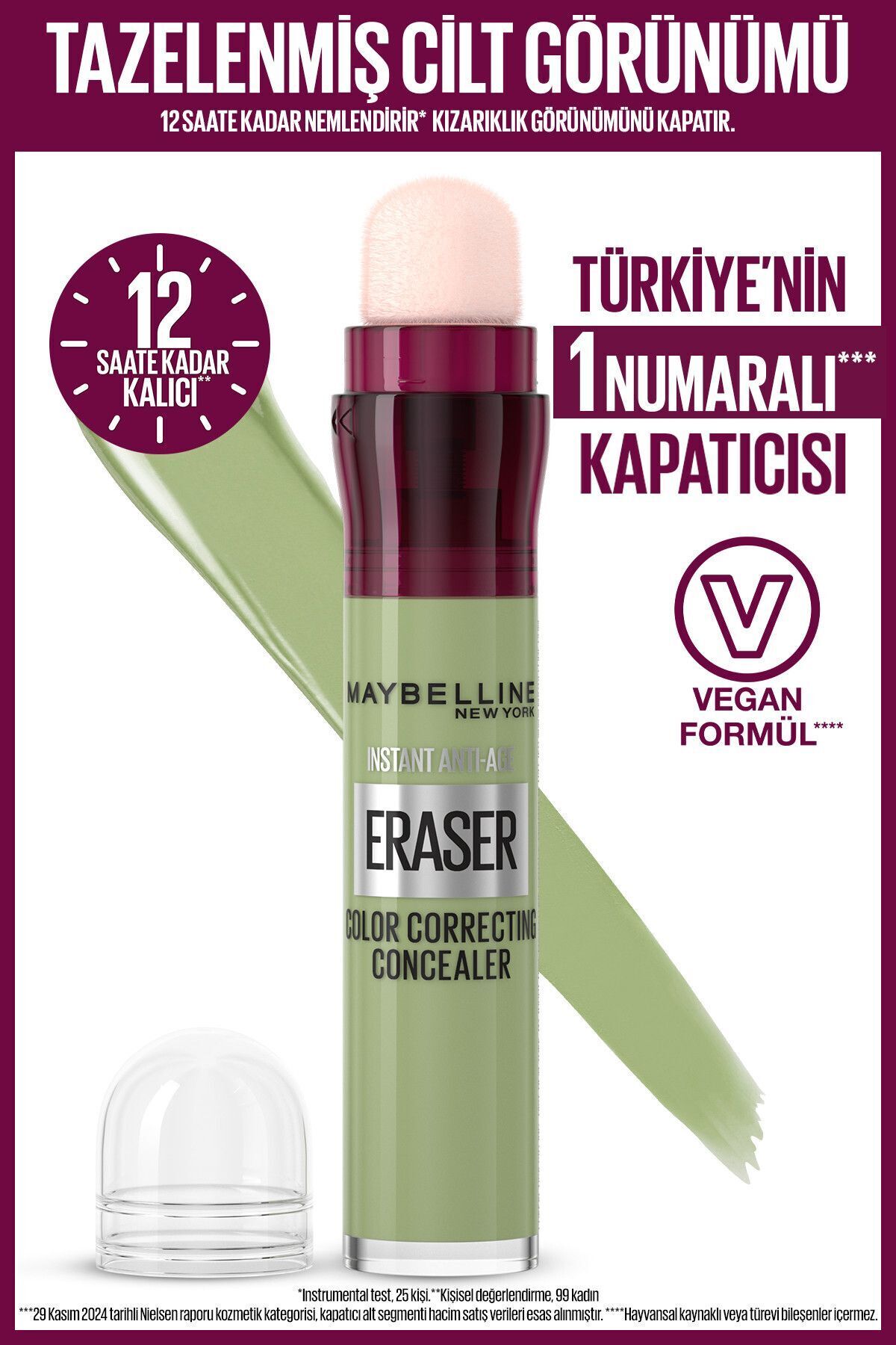 کانسیلر رنگی شب ضد پیری فوری Maybelline New York