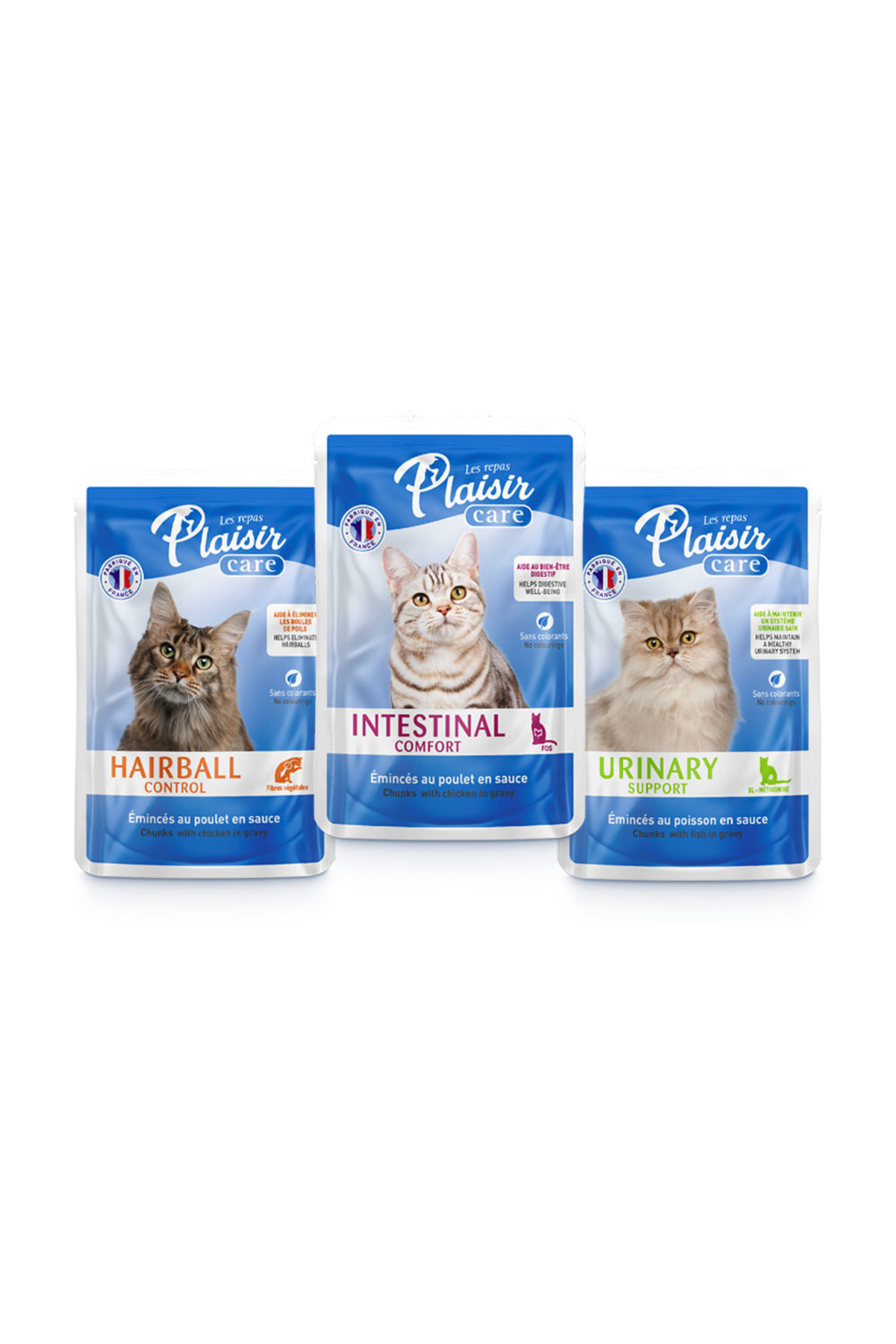 غذای مرطوب گربه پلیزیر Plaisir Care Urinary، پاکتی ۸۵ گرم