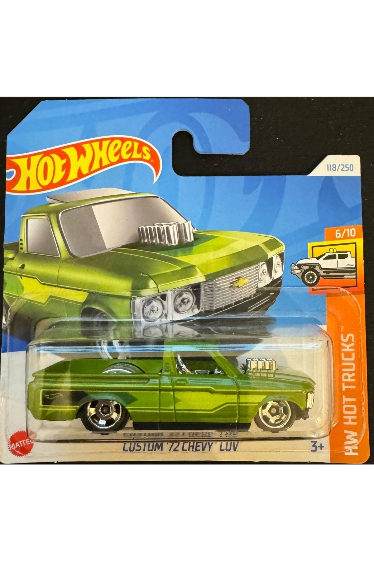 ماشین اسباب بازی اتومبیل های مجرد سفارشی '72 CHEVY LUV HTC33 هات ویلز اورجینال HOT WHEELS