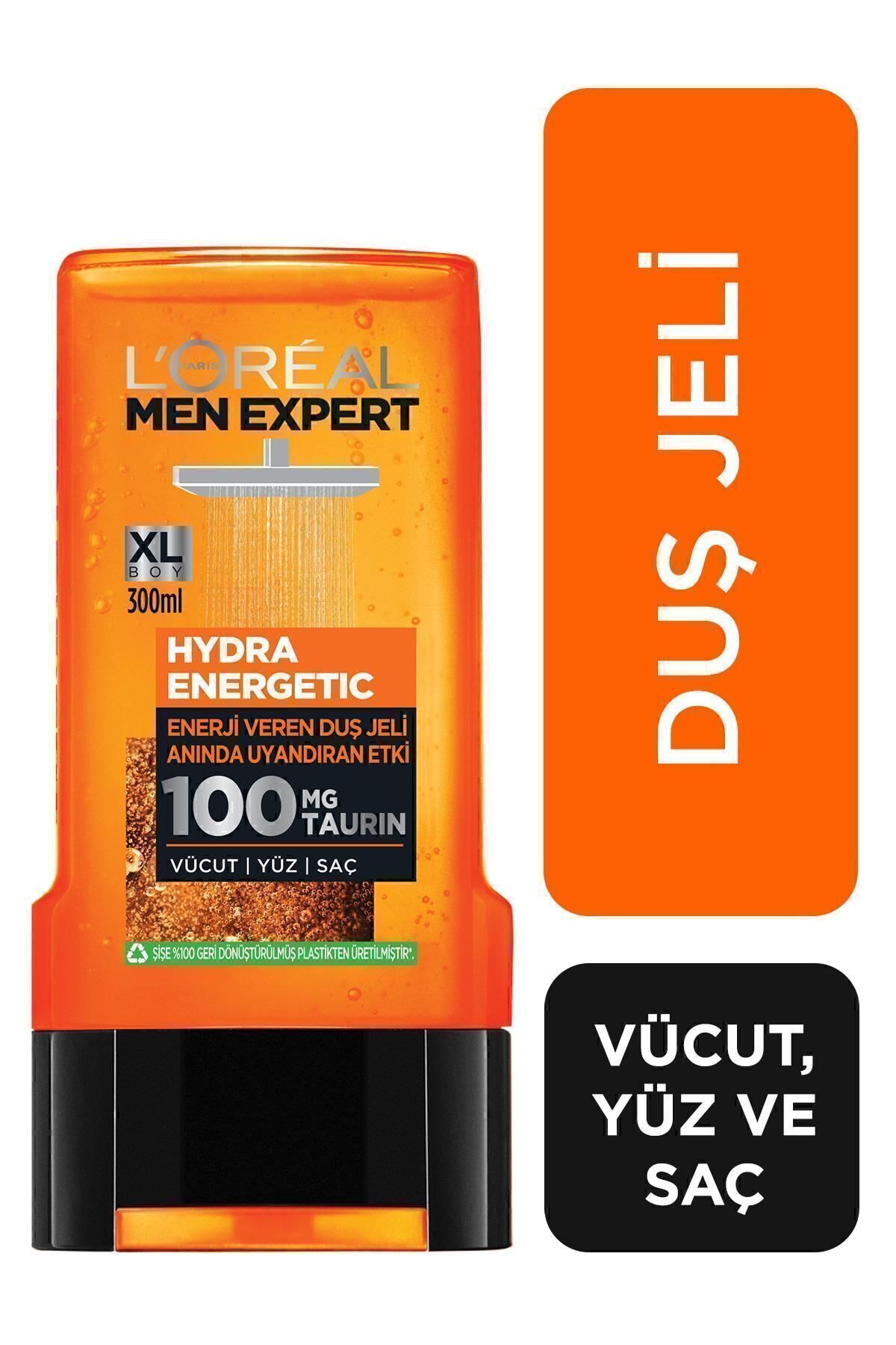 L'Oreal Paris Men Expert ژل حمام تقویت‌کننده انرژی‌بخش هیدرا انرژتیکت 300 میلی‌لیتر