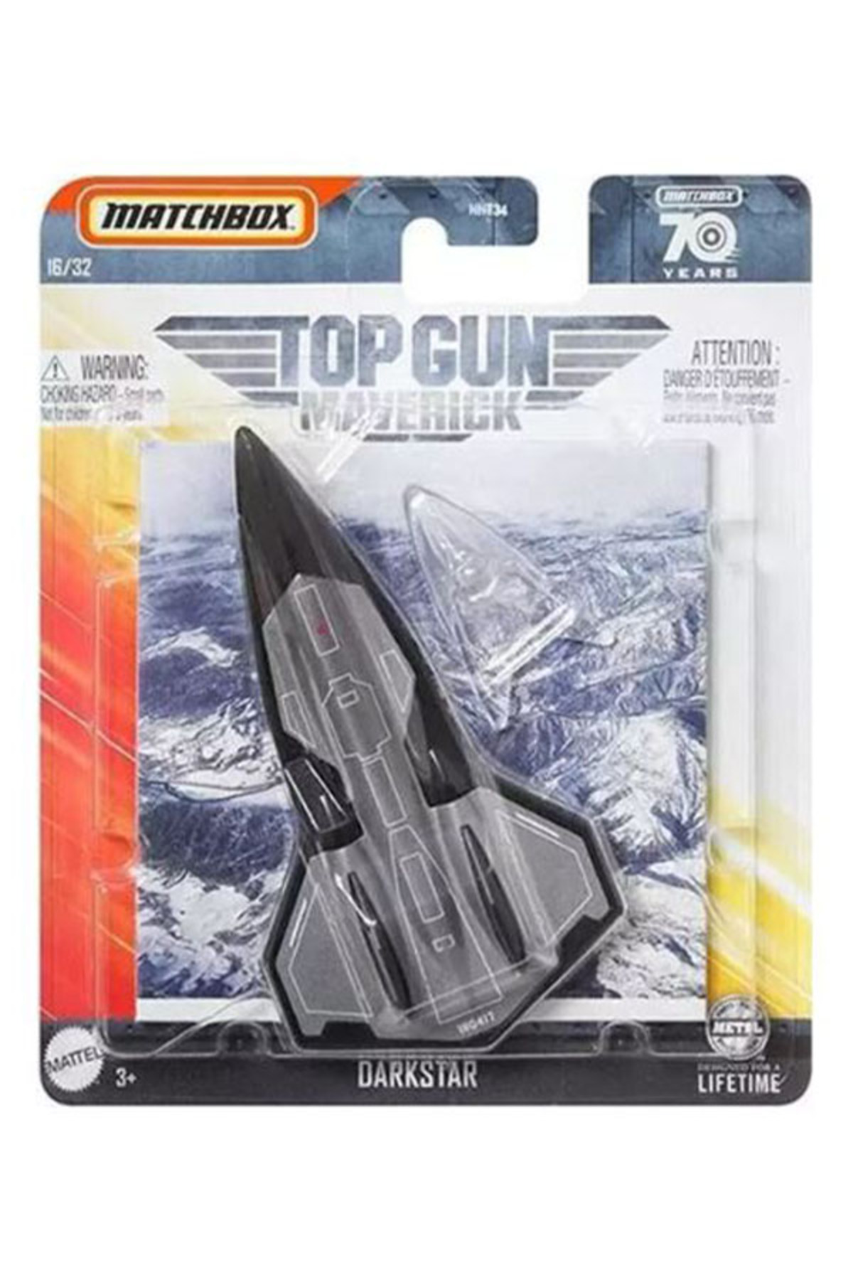 هلیکوپتر و هواپیمای اسباب بازی MATCHBOX 70 YEARS SKY BUSTERS TOP GUN MAVERICK DARKSTAR از ترکیه HOT WHEELS