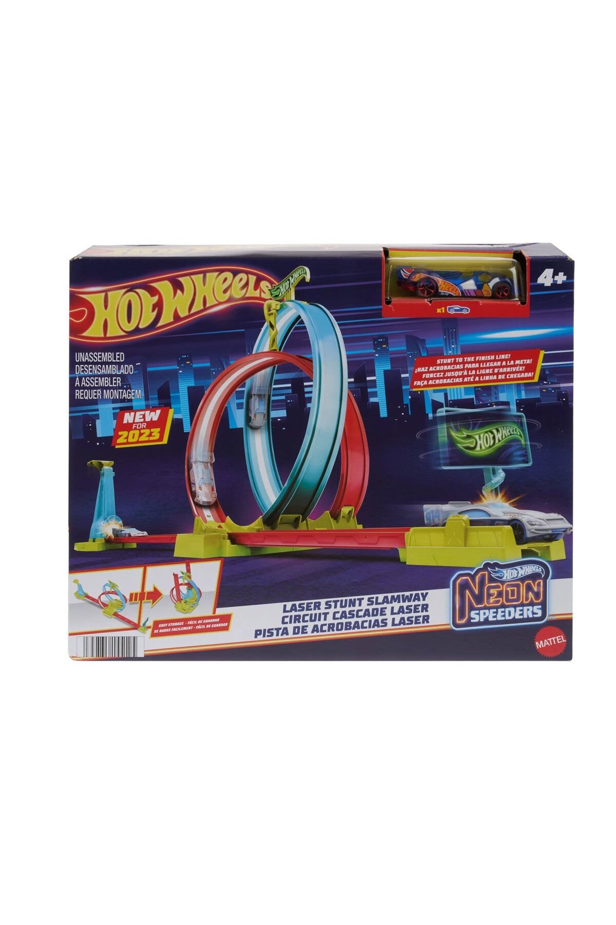 اسباب بازی های فیگور دیگر ست مسابقه ای دایره دو نفره نئون RACES HPC05 از ترکیه HOT WHEELS