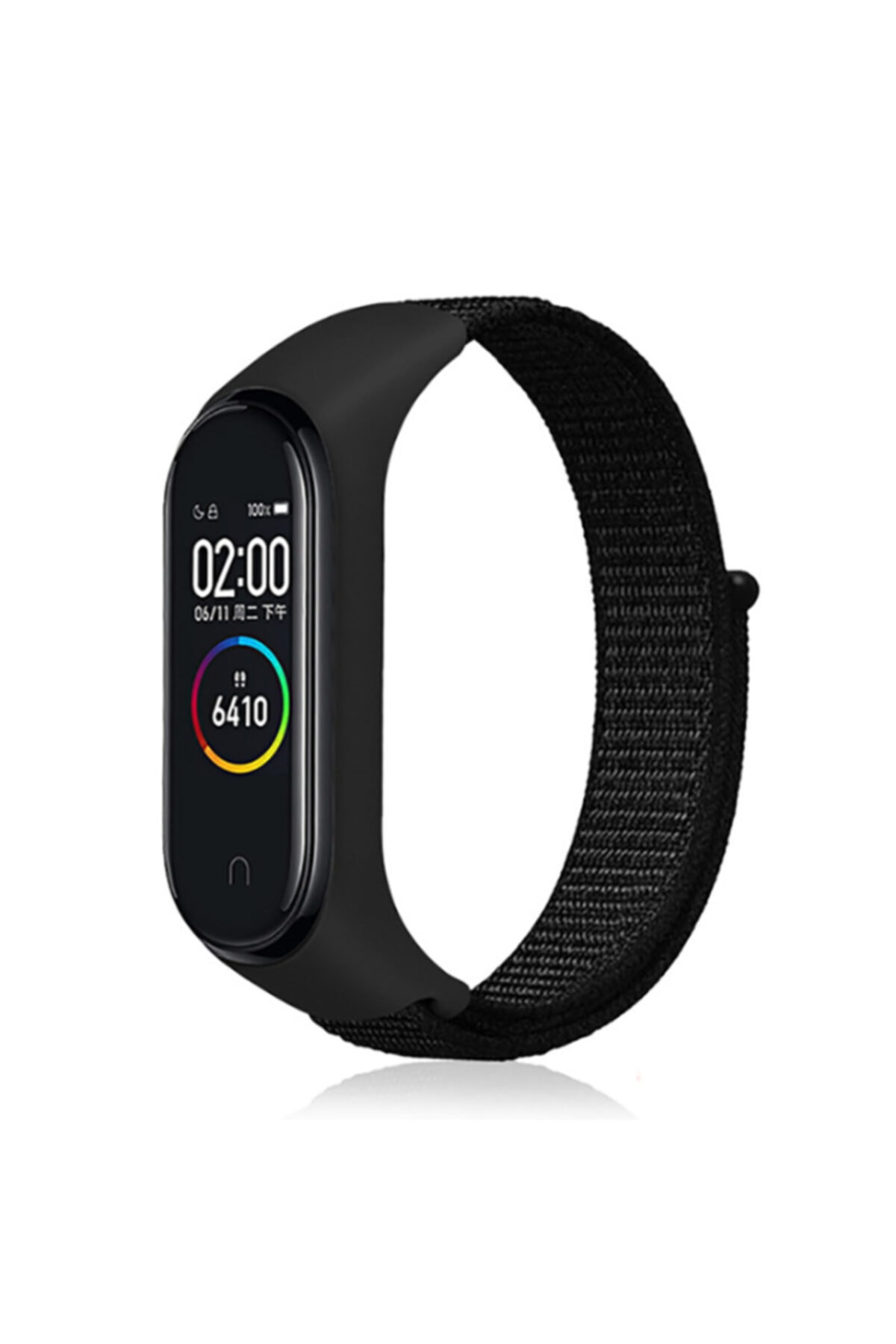بند دستبند هوشمند ساعت شیائومی MI BAND 3 4 5 6 7 سازگار با توری VELCRO MESH بافت فیبکس Fibaks