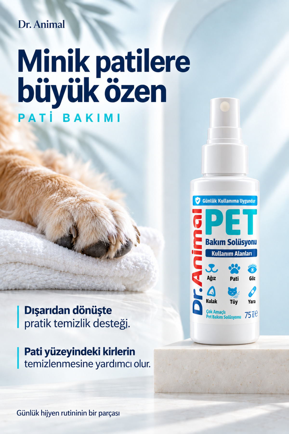 اسپری چندمنظوره مراقبت از حیوانات دکتر انیمال Dr. Animal، ۷۵ میلی‌لیتر